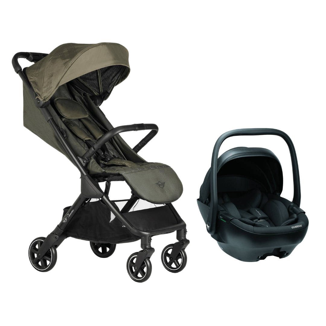 MINI by Easywalker Buggy SNAP Travel Sistem Bebek Arabası Manchester Green - Merkürbebe Guardix Anne Kucağı Antrasit