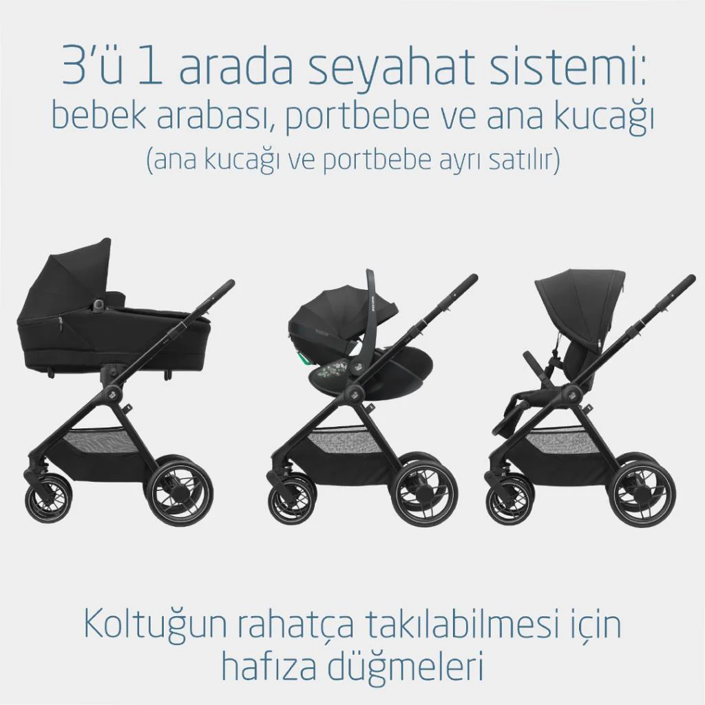 Maxi-Cosi Oxford Bebek Arabası Twillic Black
