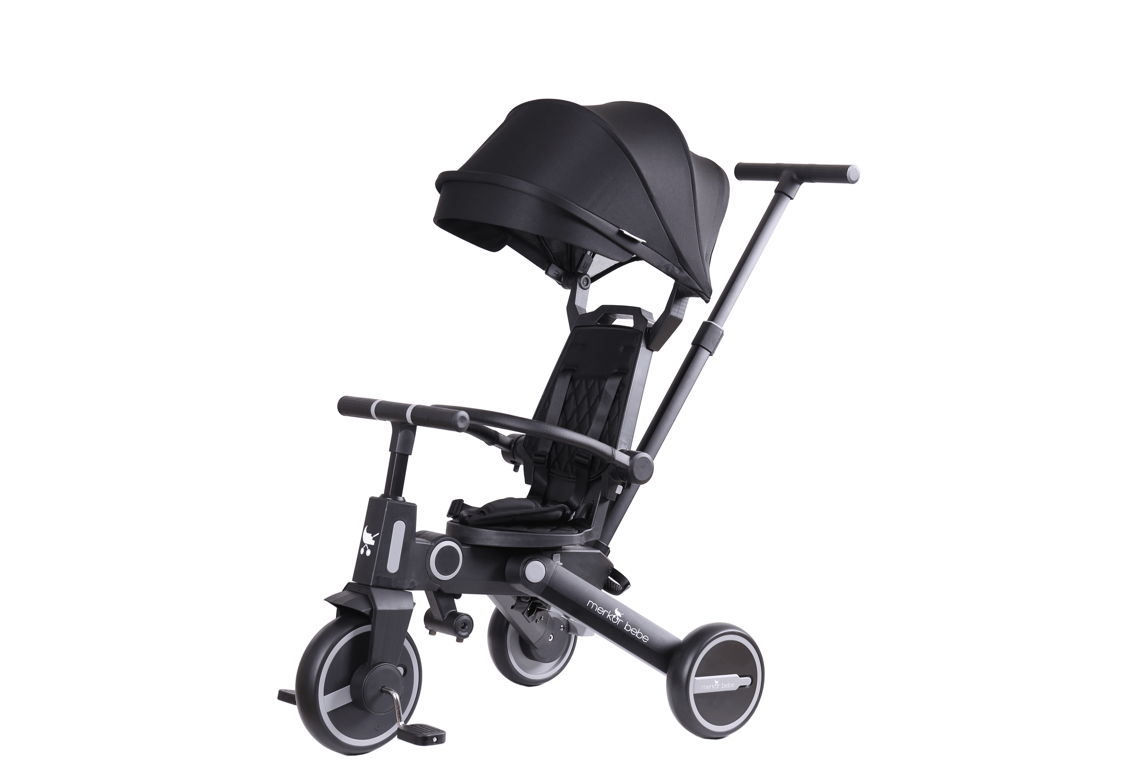 Falcon Üç Tekerlekli Bebek ve Çocuk Bisikleti Siyah