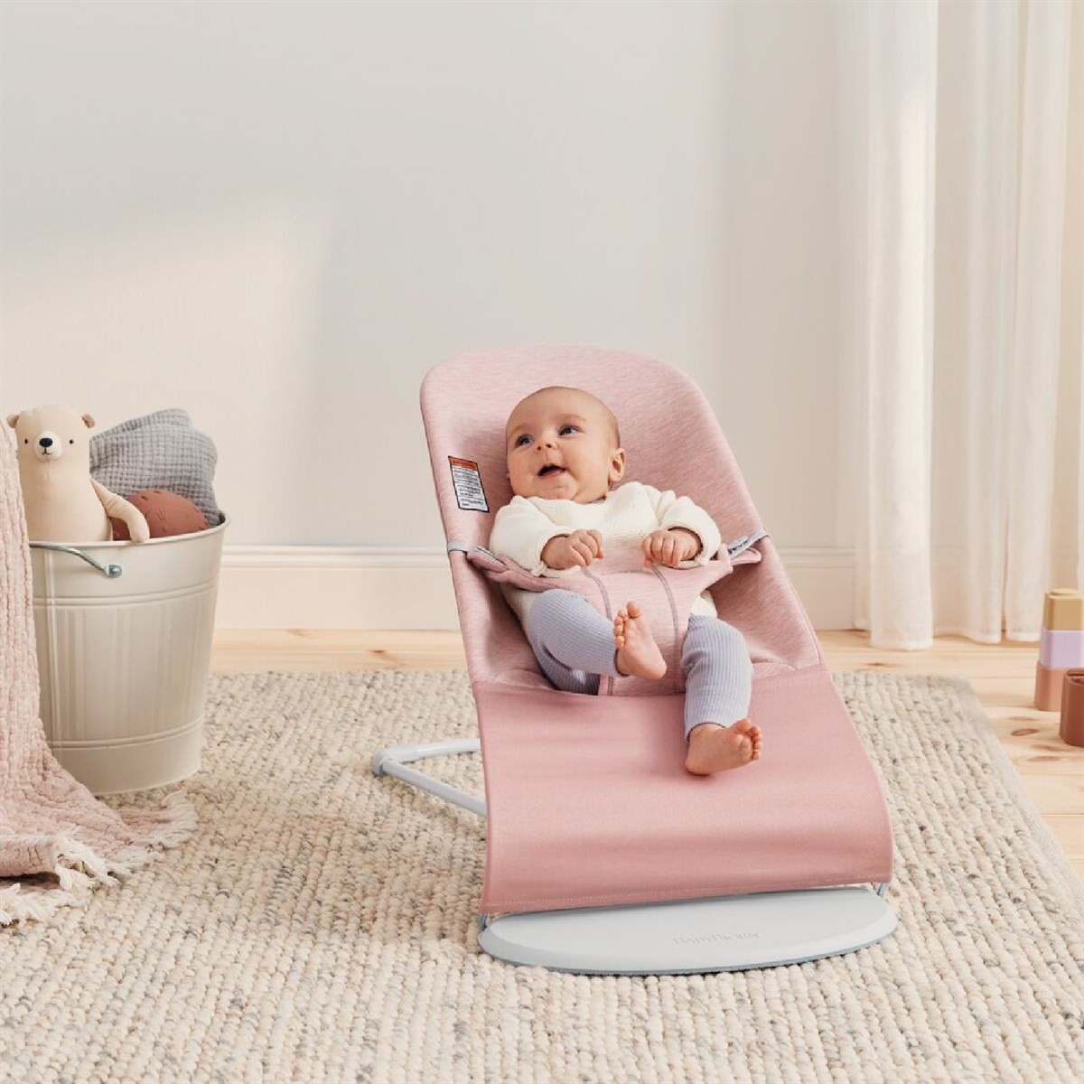 Babybjörn Balance Bliss Ana Kucağı Cotton 3D Jersey Light Pink