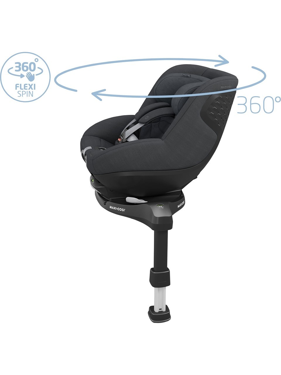 Maxi-Cosi Pearl 360 Pro Slidetech 0-18 kg Bebek Oto Koltuğu Authentic Graphite