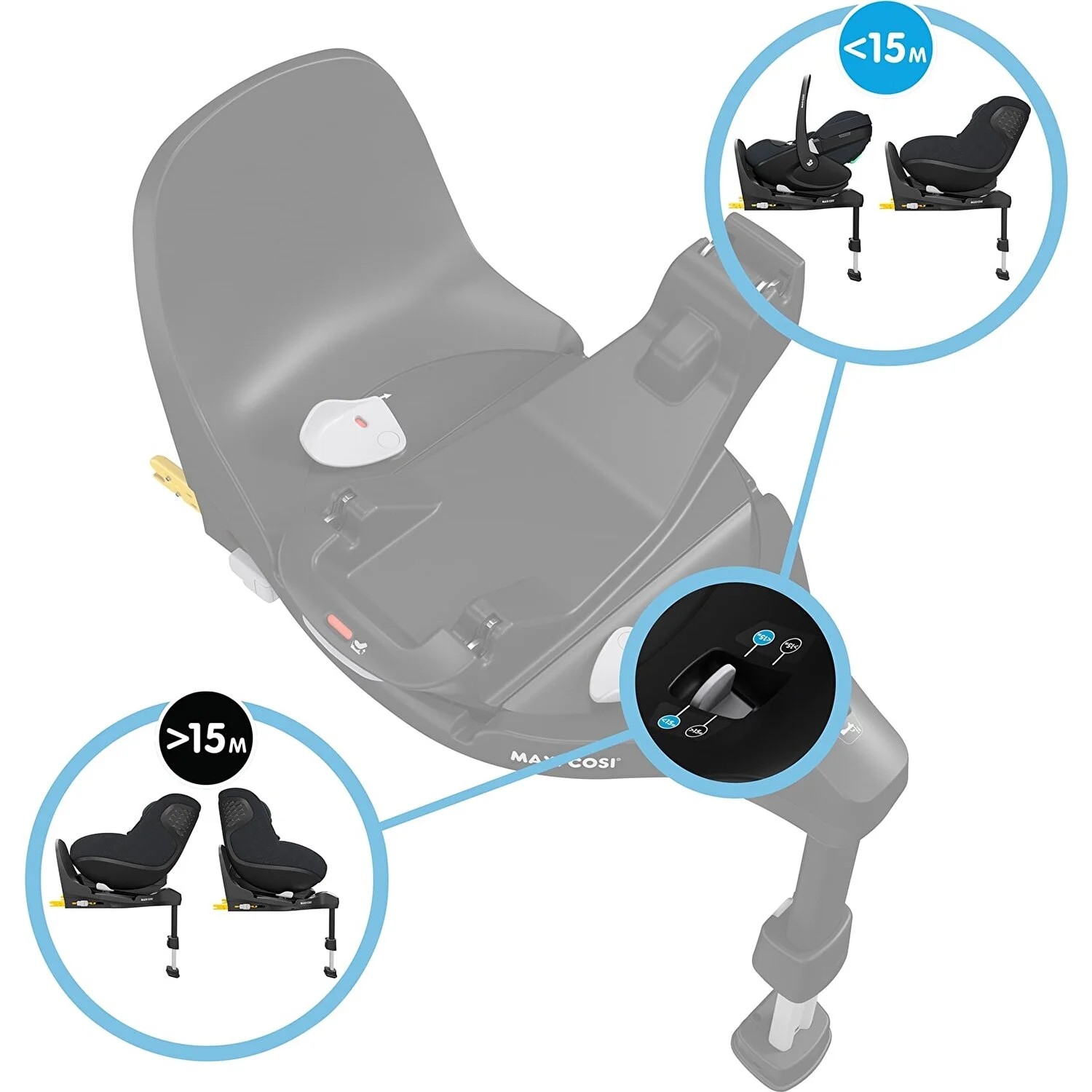 Maxi-Cosi FamilyFix 360 SlideTech Kızaklı Isofix Bazası