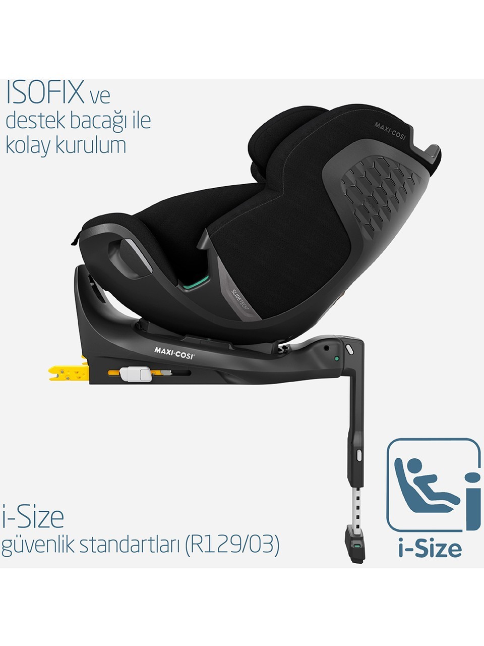 Maxi-Cosi Emerald 360 Pro Slidetech 0-36 kg Oto Koltuğu Authentic Black