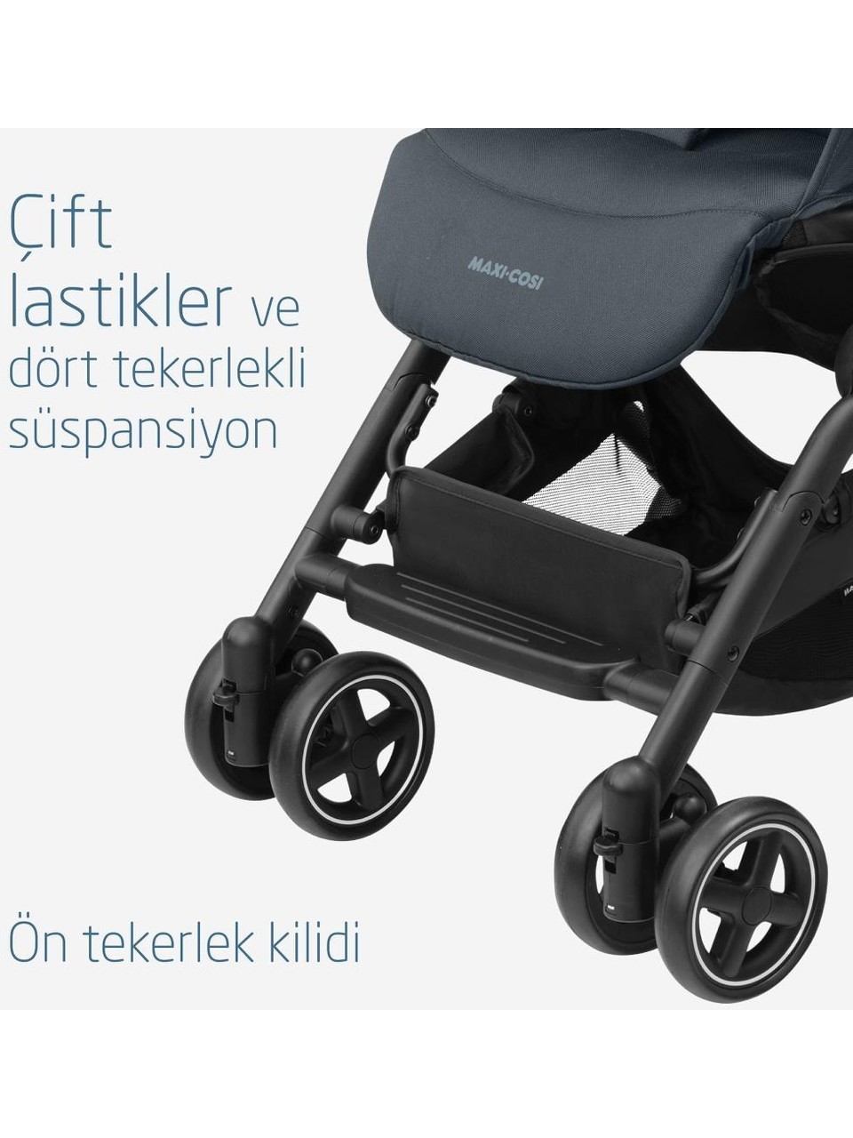 Maxi-Cosi Lara2 Ultra Kompakt Otomatik Katlanan Kabin Boy Bebek Arabası Essential Graphite