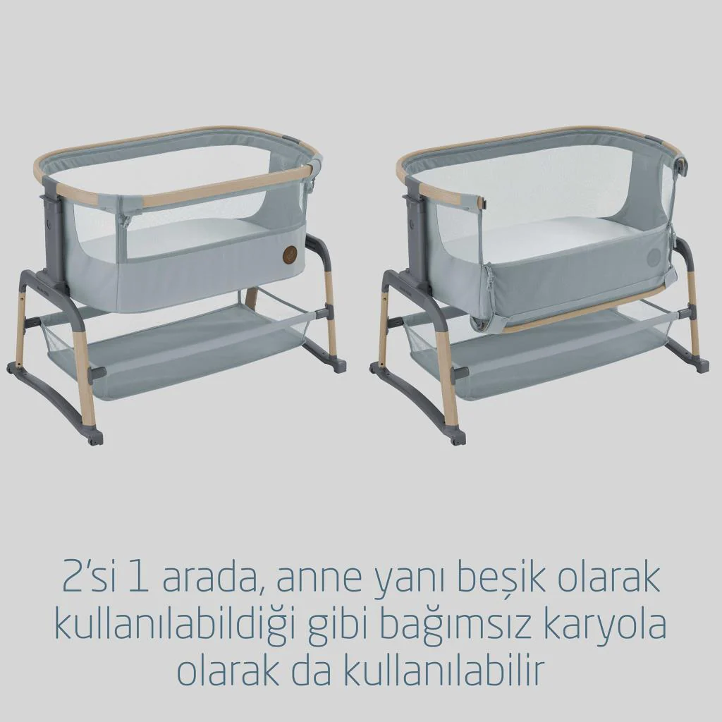 Maxi-Cosi Iora Air Sallanabilen Anne Yanı Beşik Beyond Grey
