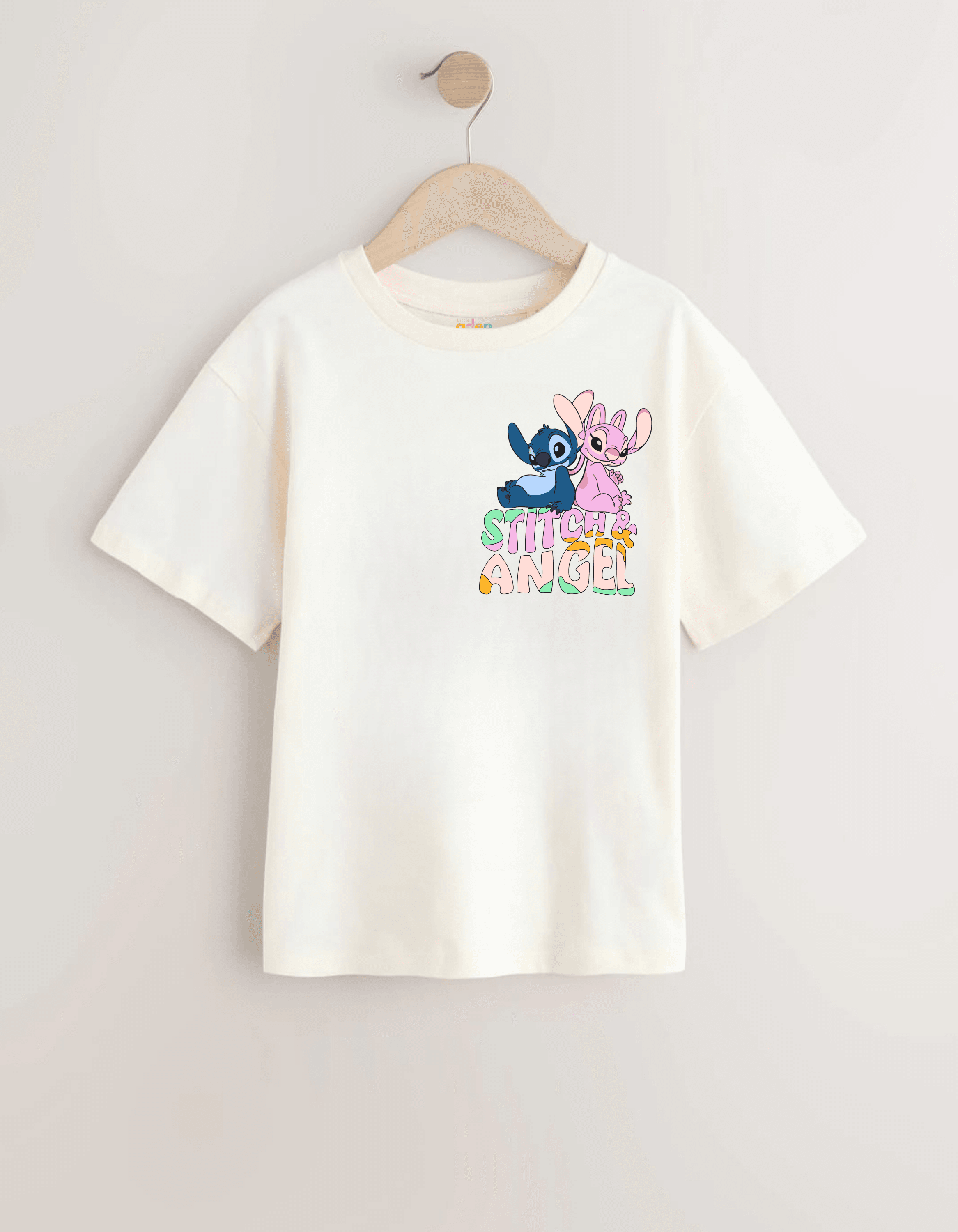 Stitch & Angel Pamuklu Tişört