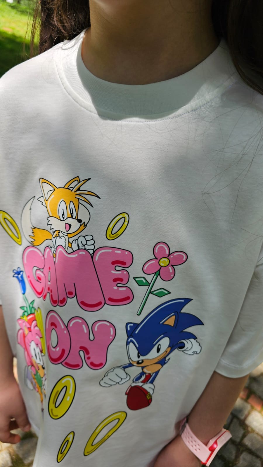 Sonic Kız Çocuk Pamuklu Tişört