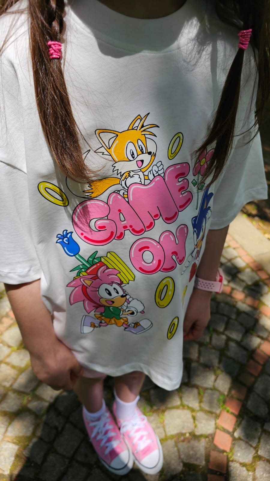 Sonic Kız Çocuk Pamuklu Tişört