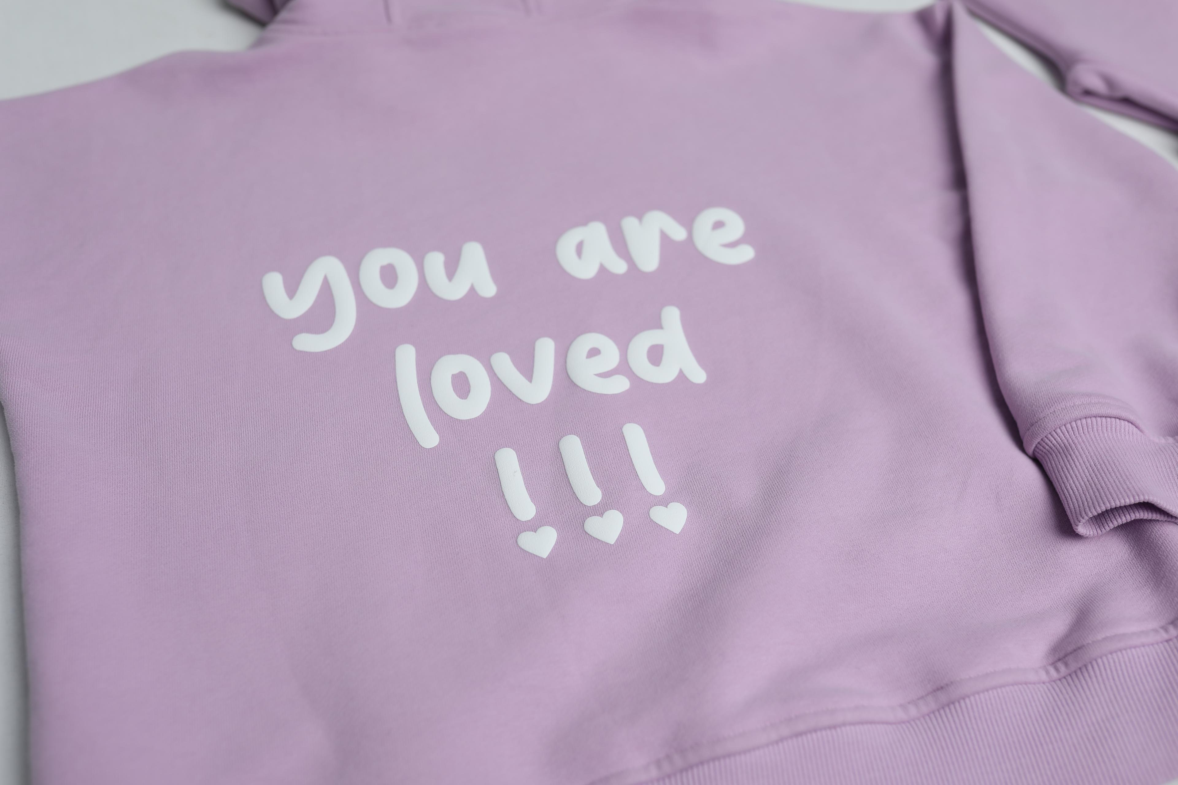 YOU ARE LOVED PAMUKLU KAPÜŞONLU SWEATSHIRT VE JOGGER TAKIM