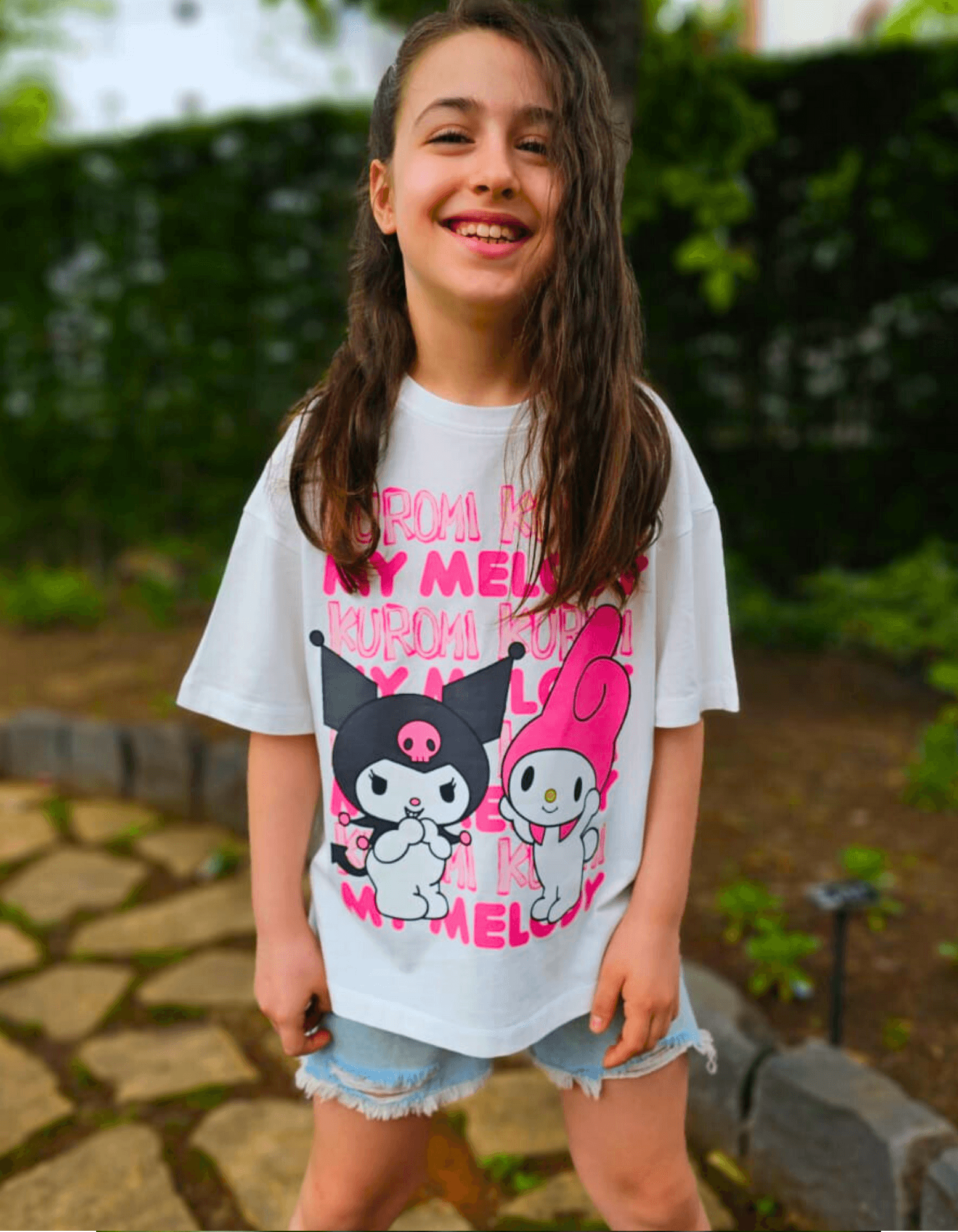 Kuromi Melody Pamuklu Tişört