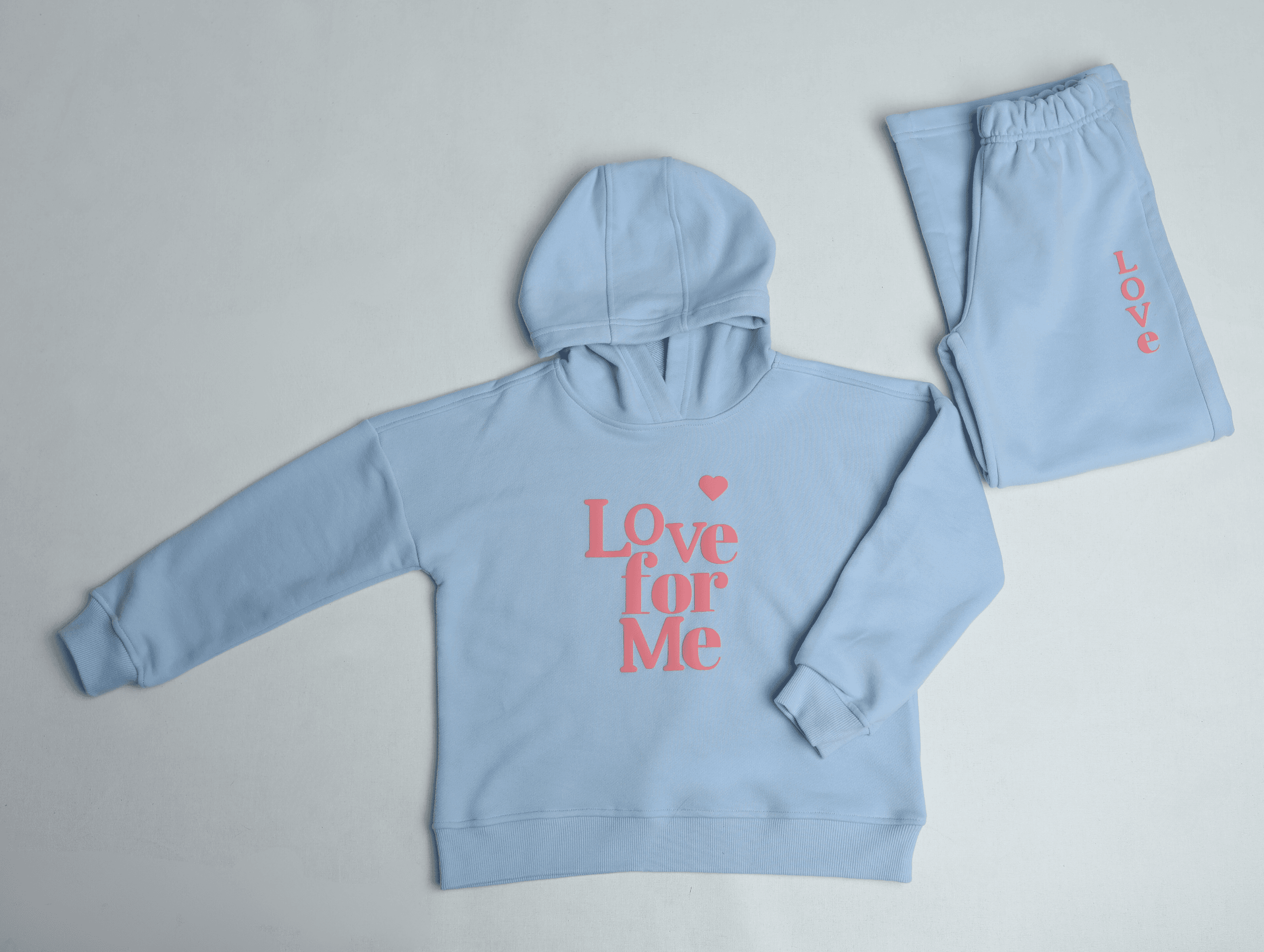 LOVE FOR ME PAMUKLU SWEATSHIRT VE JOGGER TAKIM