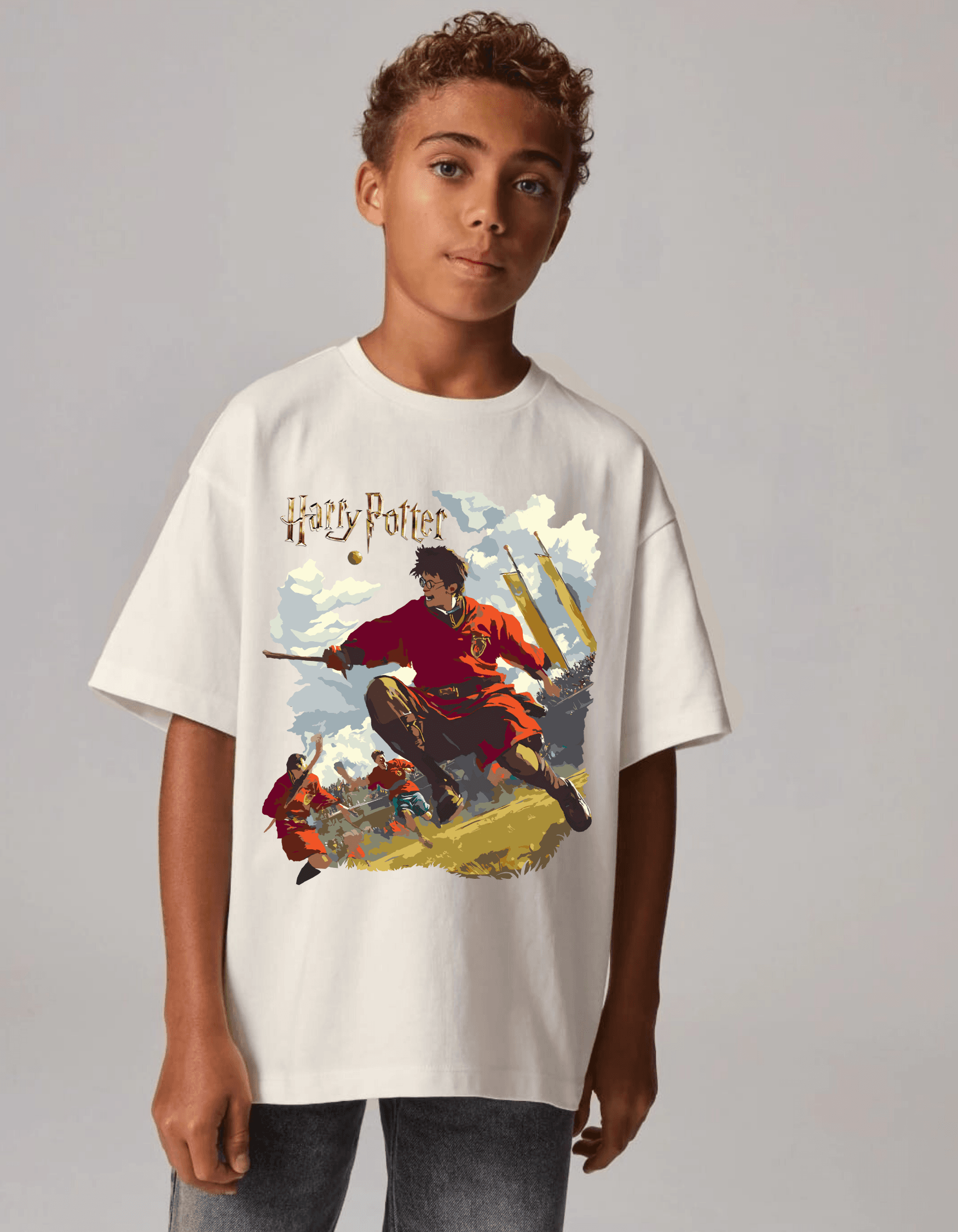 Harry Potter Quidditch Pamuklu Unisex Tişört