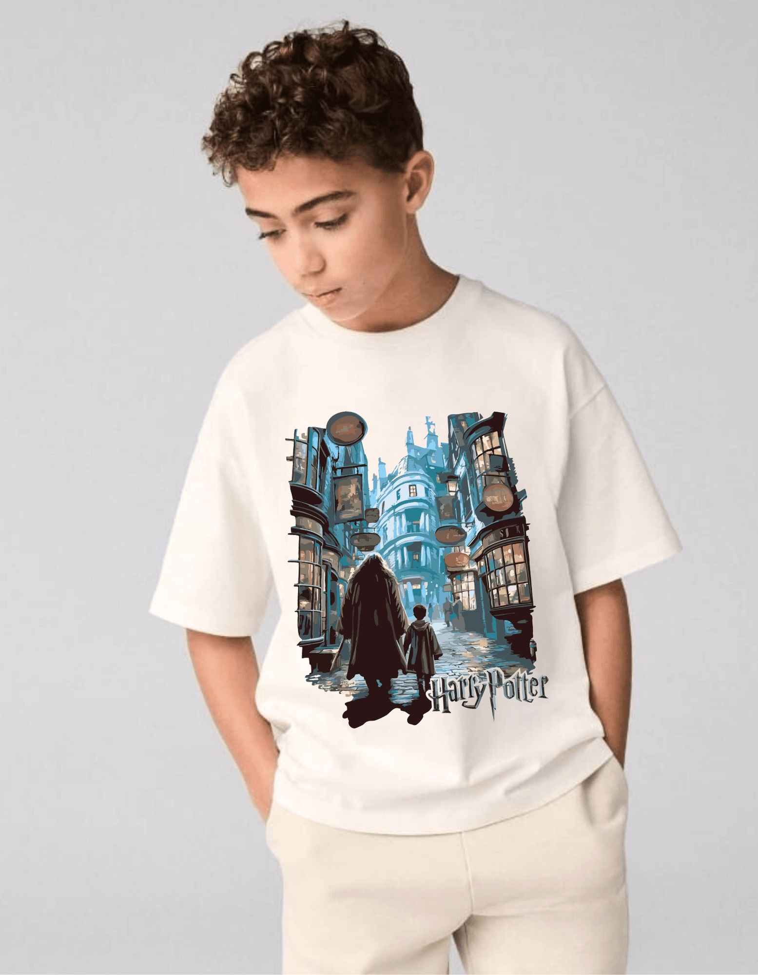 Harry Potter Diagon Yolu Pamuklu Tişört