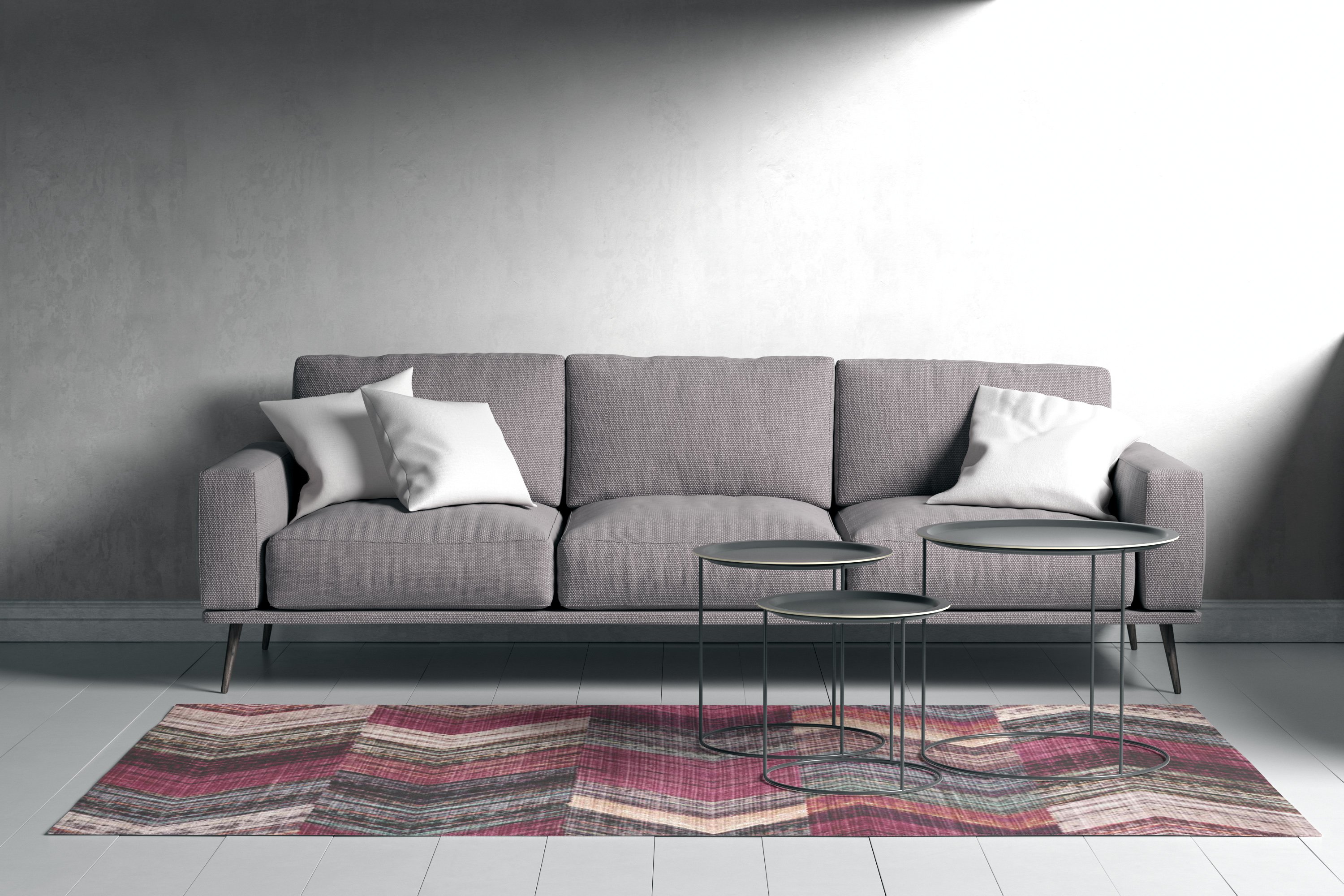 Otantik Kilim Desenli Deri Taban Salon Halısı