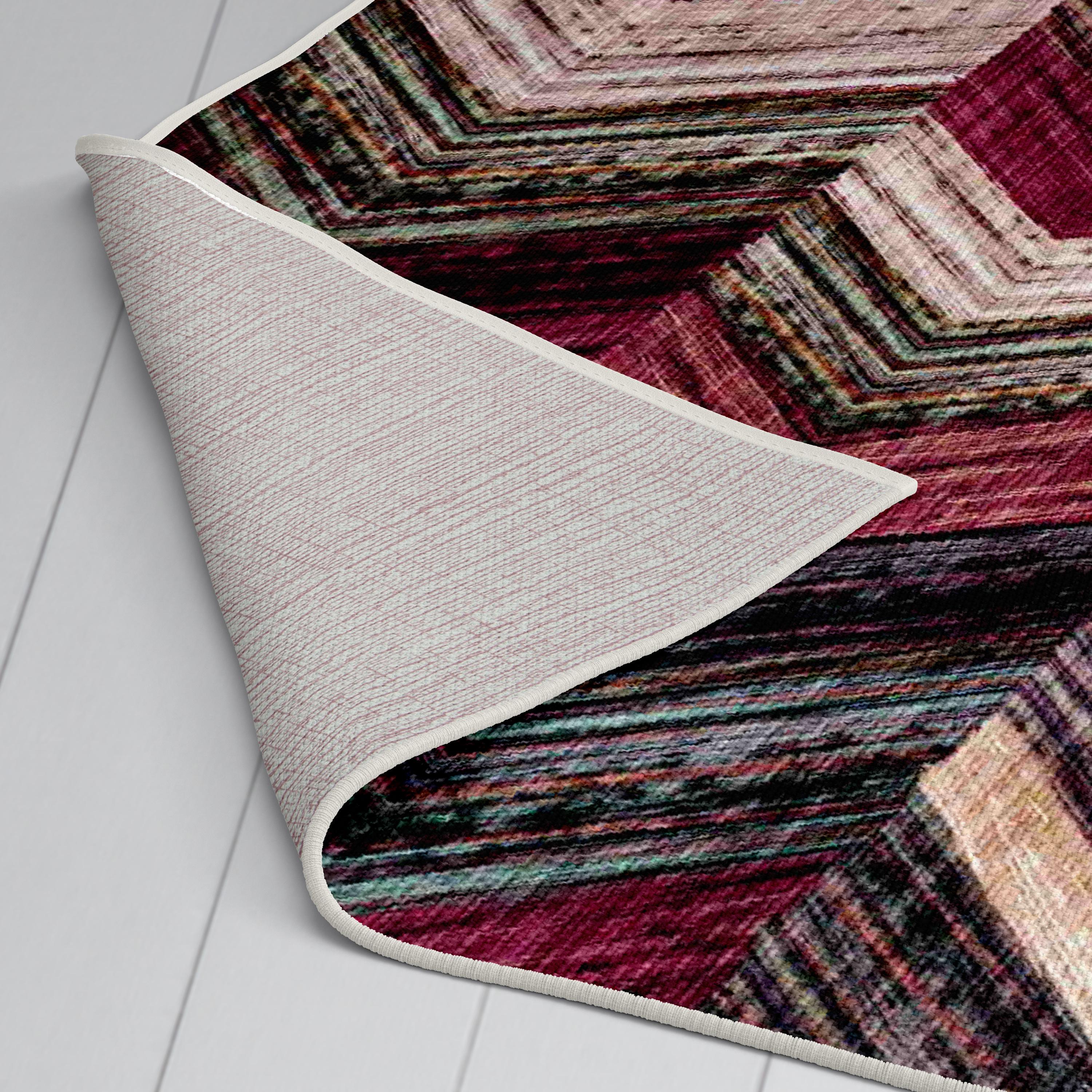 Otantik Kilim Desenli Deri Taban Salon Halısı