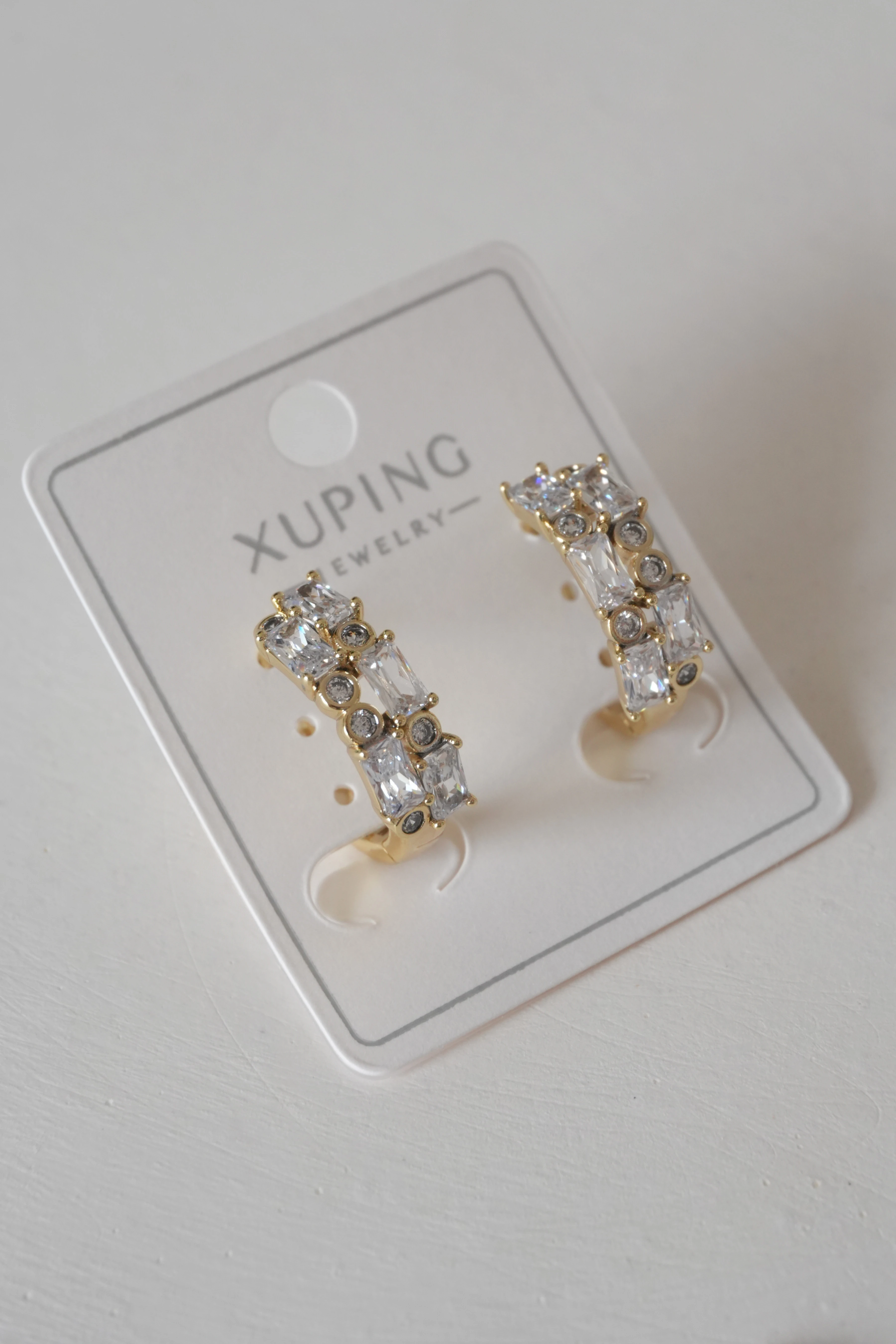 Gleam Baget Taşlı Küpe | Xuping