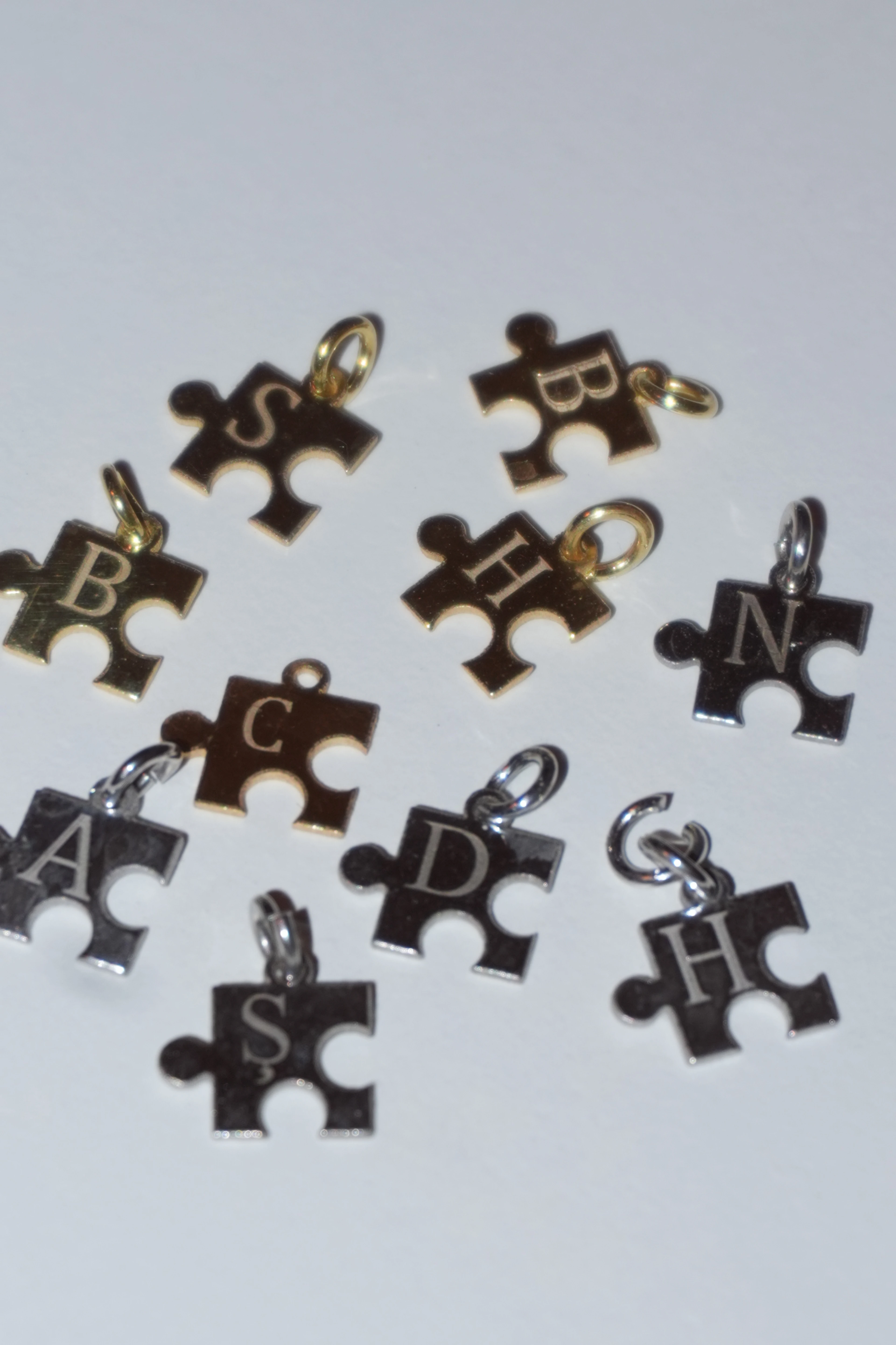 Yapboz Harf Charm | 925 Ayar Gümüş
