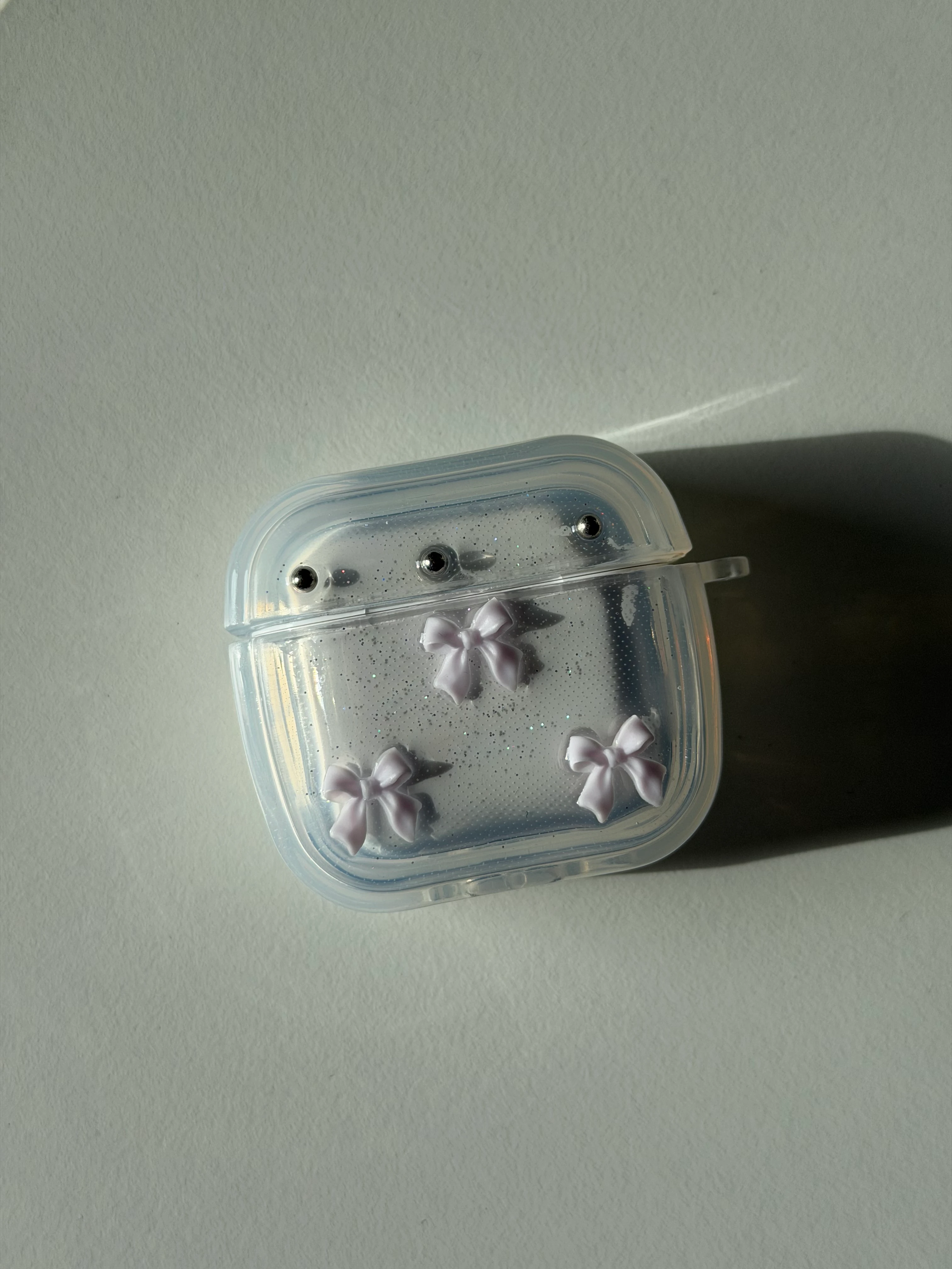 Mor Fiyonklu AirPods 4. Nesil Uyumlu Kılıf