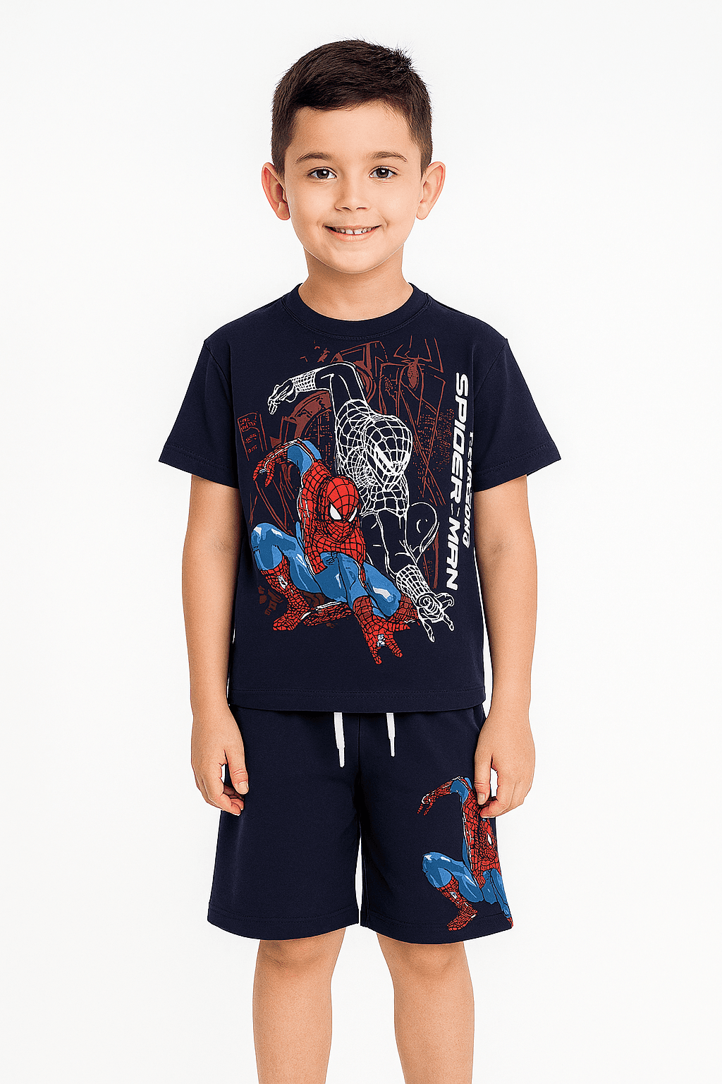 Spiderman Temalı Alt Üst Erkek Takım 3-10 Yaş Arası