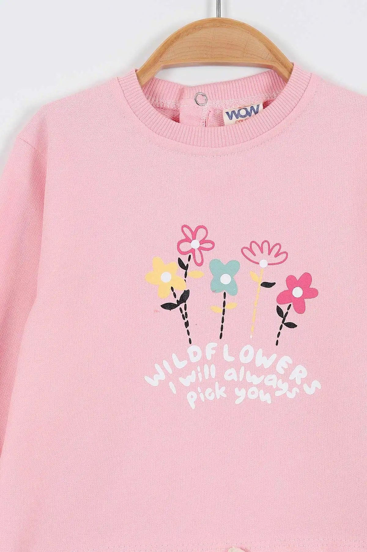 Kız Bebek Wild Flowers Çiçek Baskılı Alt Üst Takım