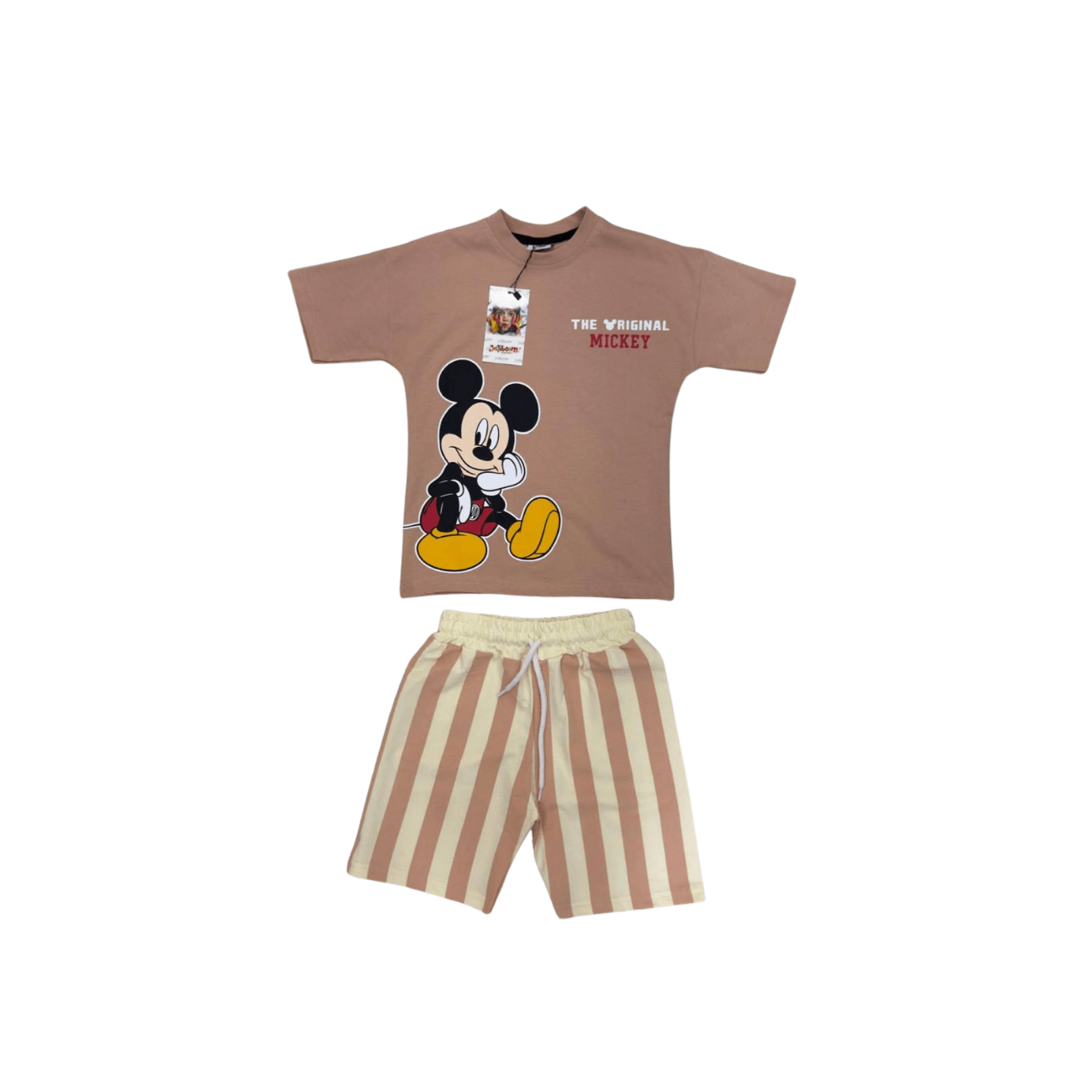 Mickey Mouse Temalı Kırmızı Renk Alt Üst Erkek Takım 3-10 Yaş Arası