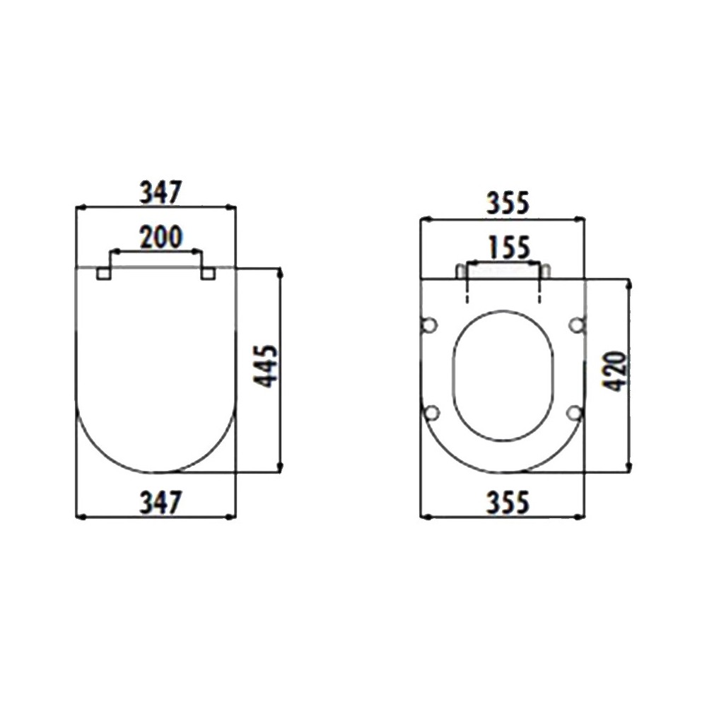 KLOZET KAPAĞI YAVAŞ KAPANAN - CREAVİT LARA SERİSİ TERMOPLAST KC1603.03