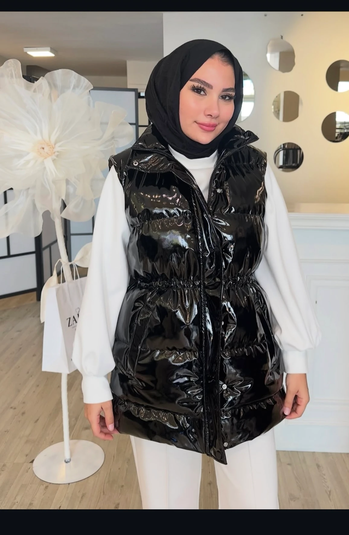 SİYAH RUGAN ŞİŞME YELEK