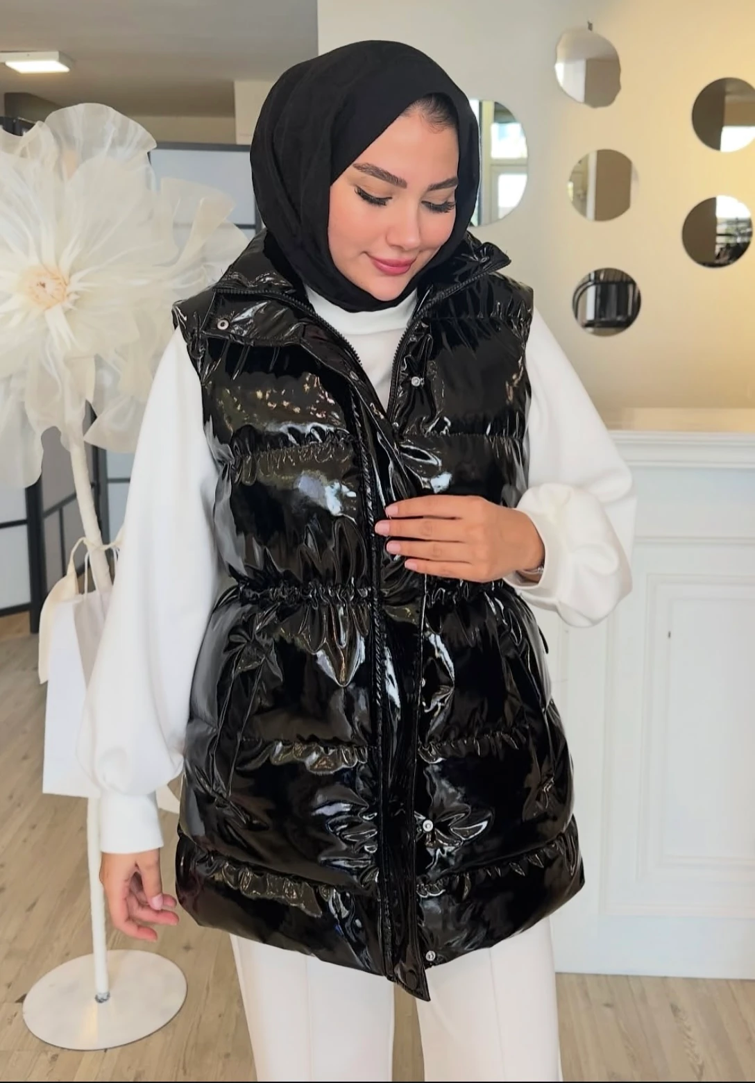 SİYAH RUGAN ŞİŞME YELEK