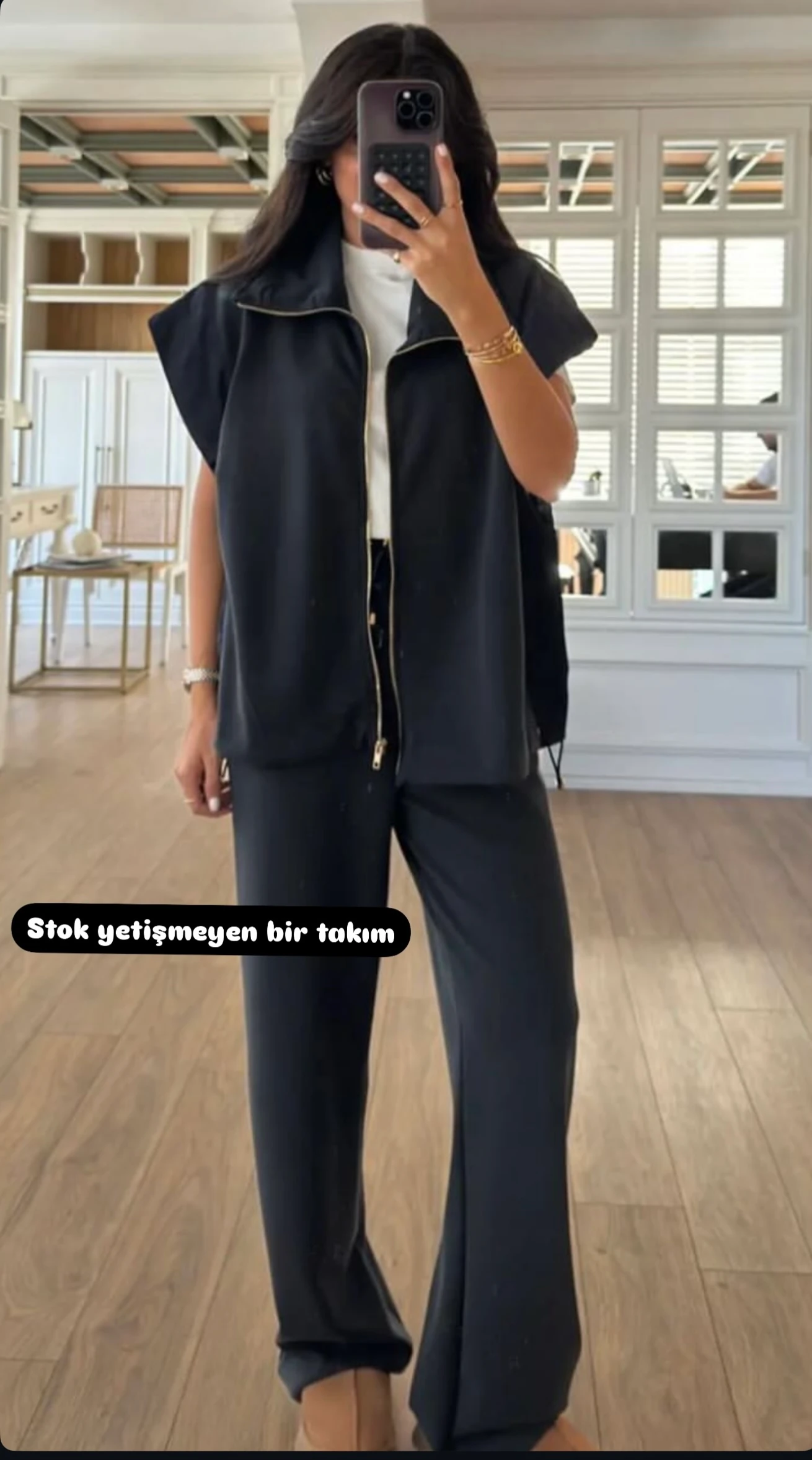 ORJ YELEKLİ TAKIM-SİYAH