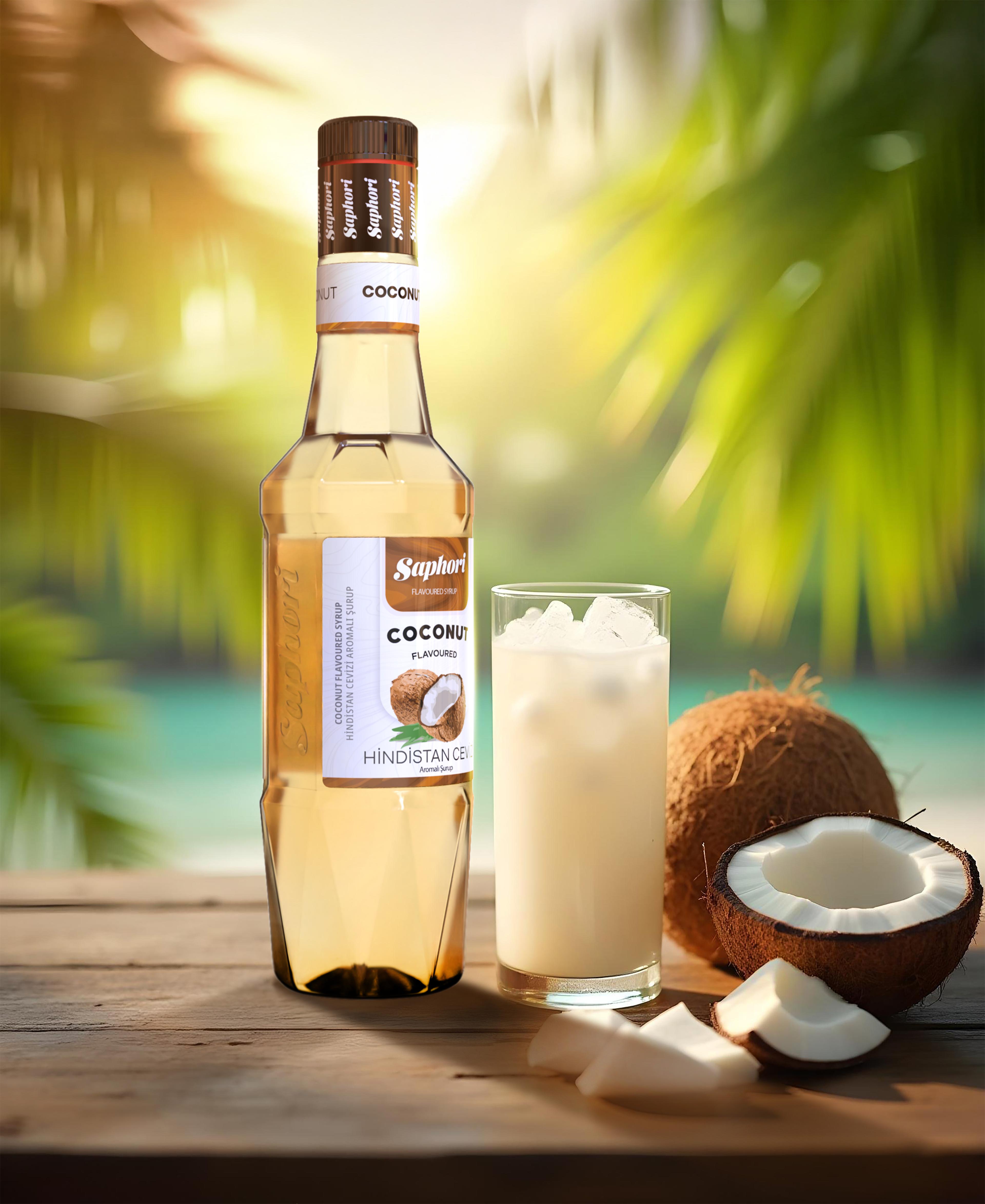 Saphori Hindistan Cevizi (Coconut) Aromalı Kokteyl Şurubu 700 ML