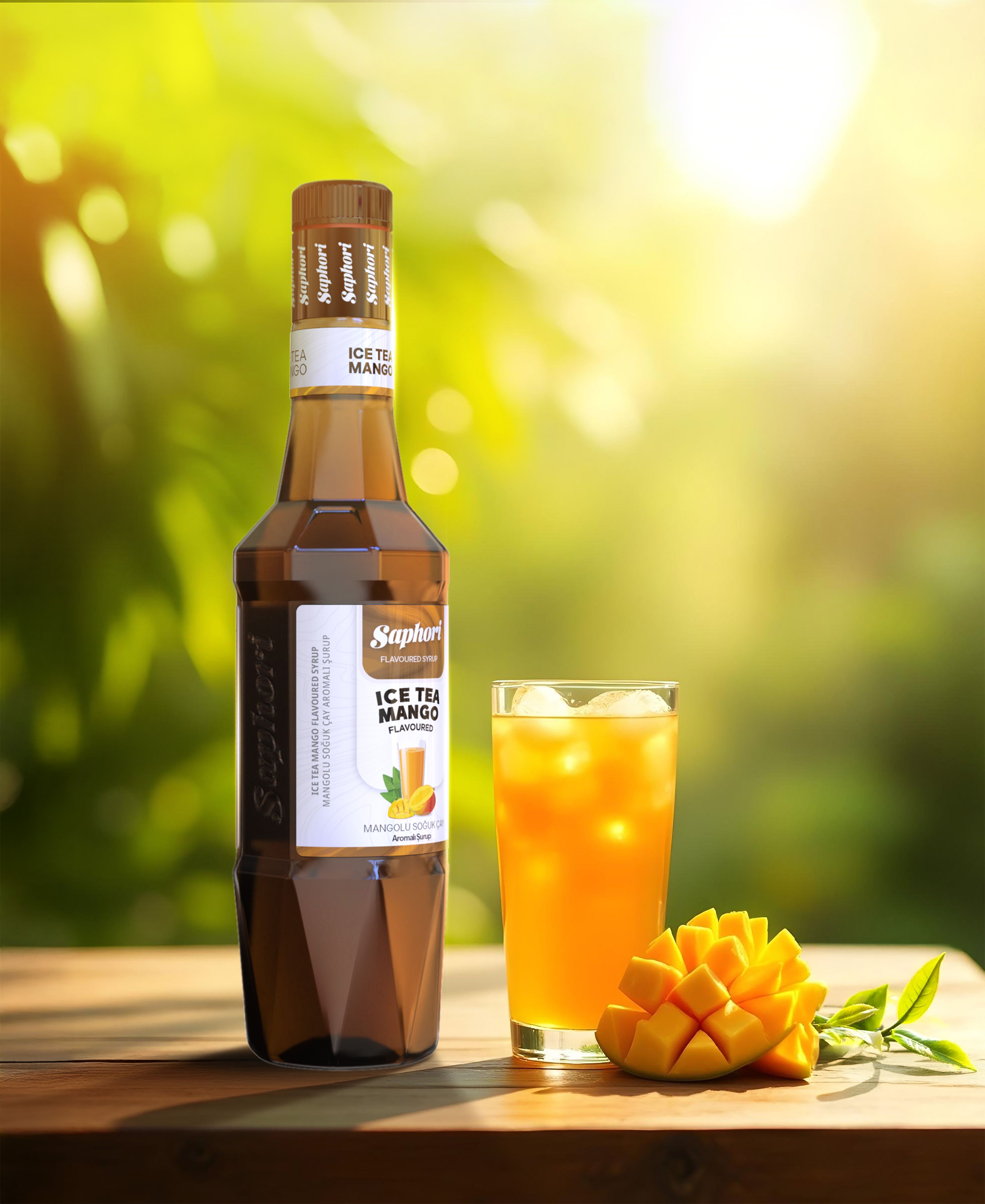 Saphori Ice Tea Mango Aromalı Kokteyl Şurubu 700 ML