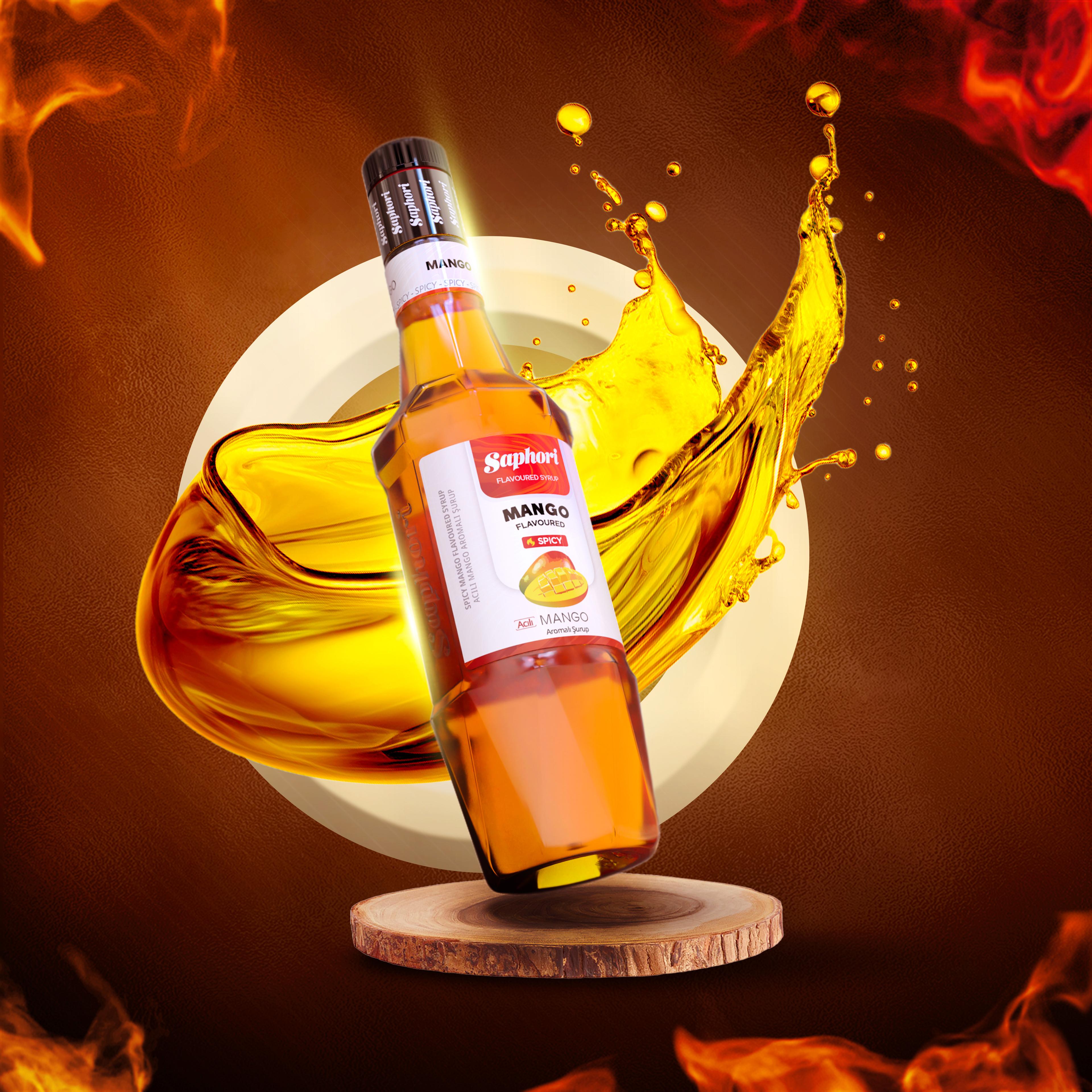 Saphori Spicy Mango Flavored Cocktail Syrup 700 ML