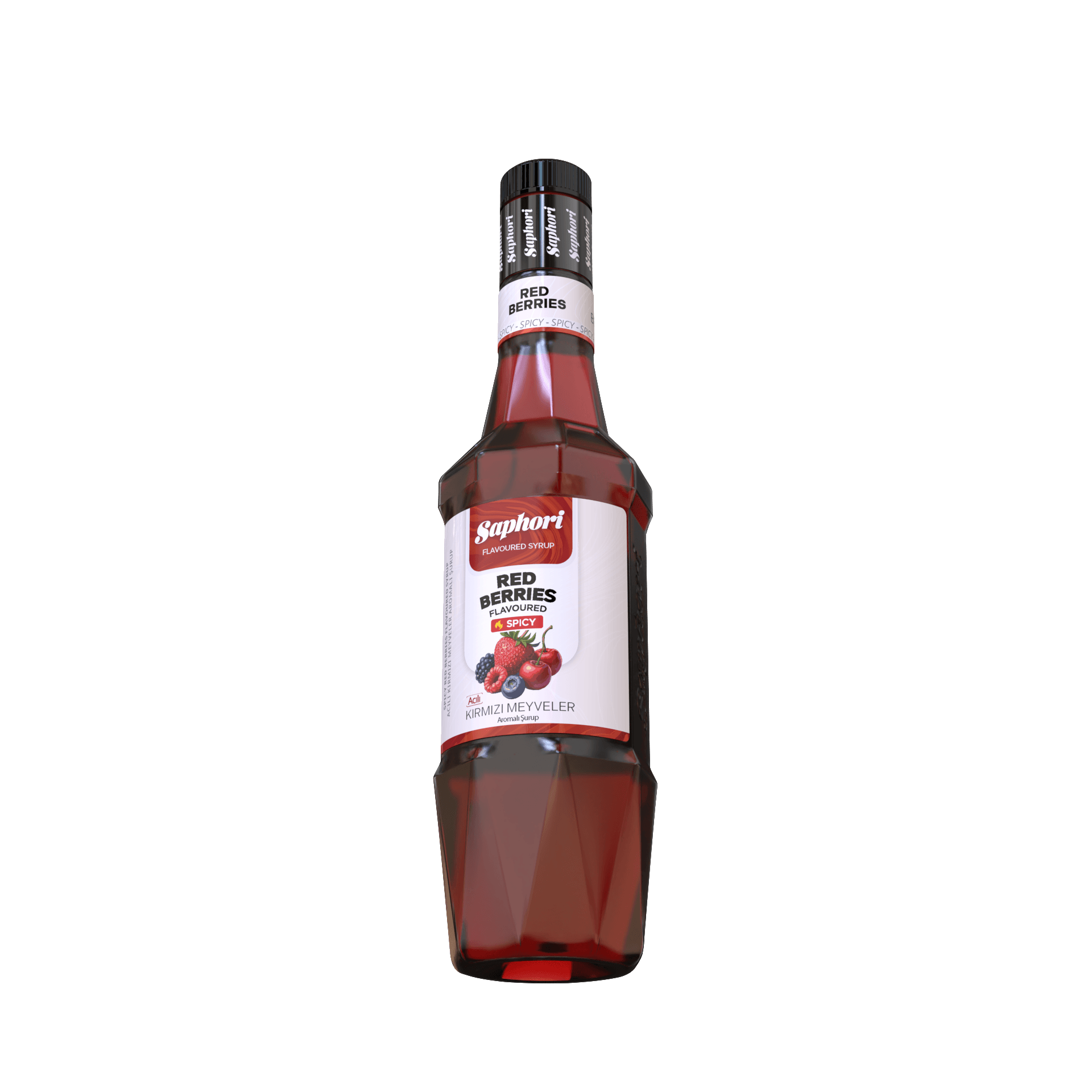 Saphori Spicy Red Fruit Flavored Cocktail Syrup 700 ML