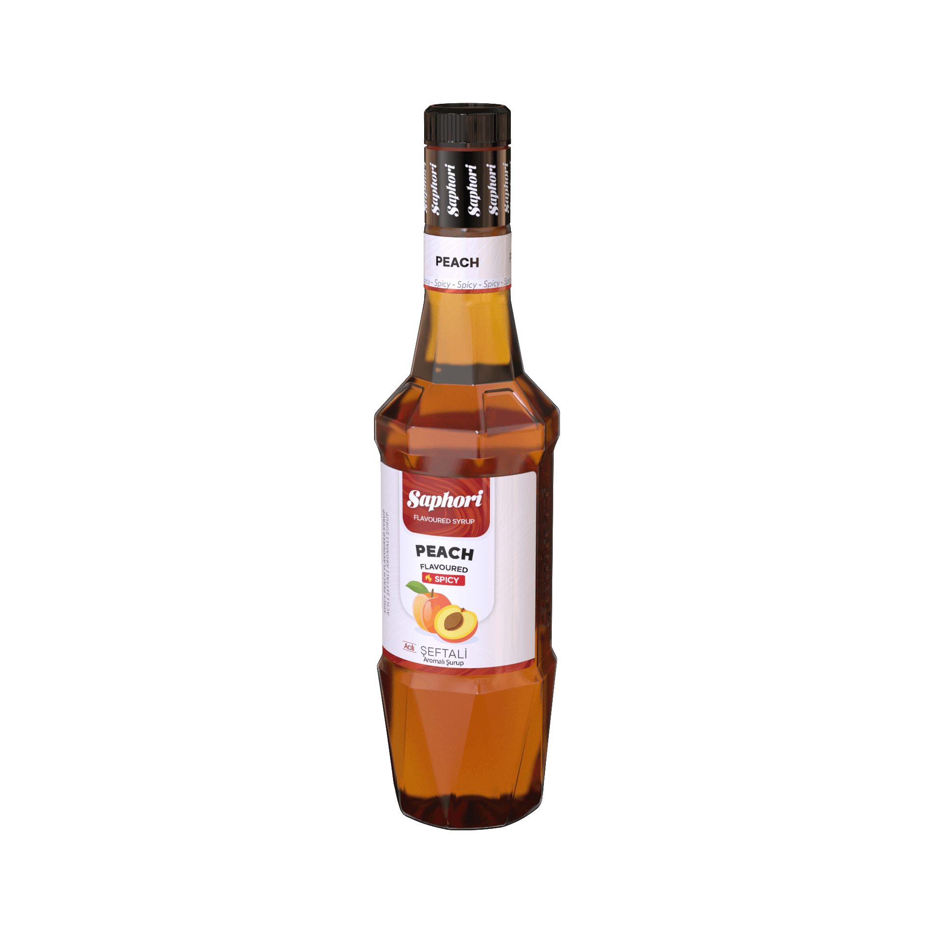 Saphori Acılı Şeftali Aromalı Kokteyl Şurubu 700 ML