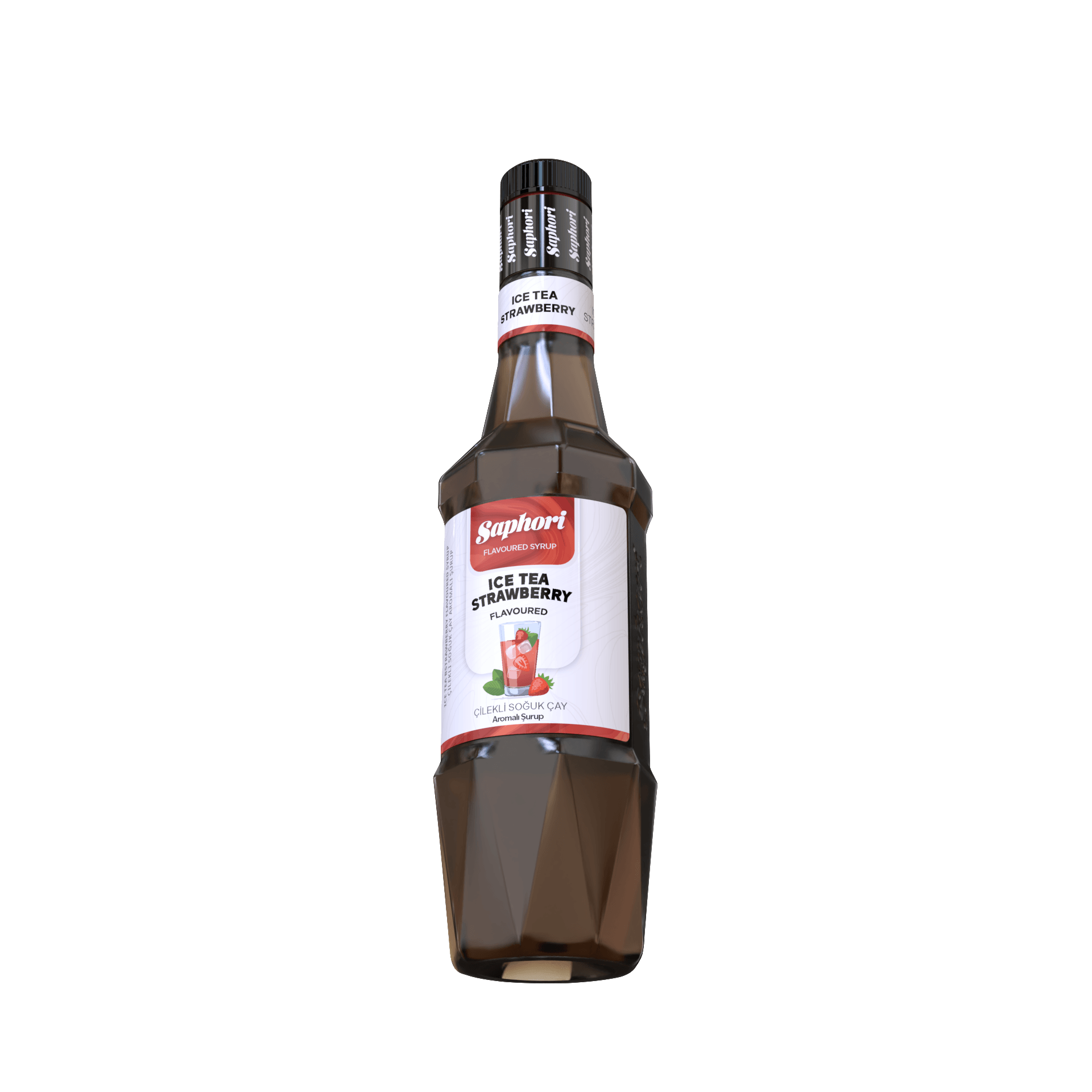 Saphori Ice Tea Çilek Aromalı Kokteyl Şurubu 700 ML