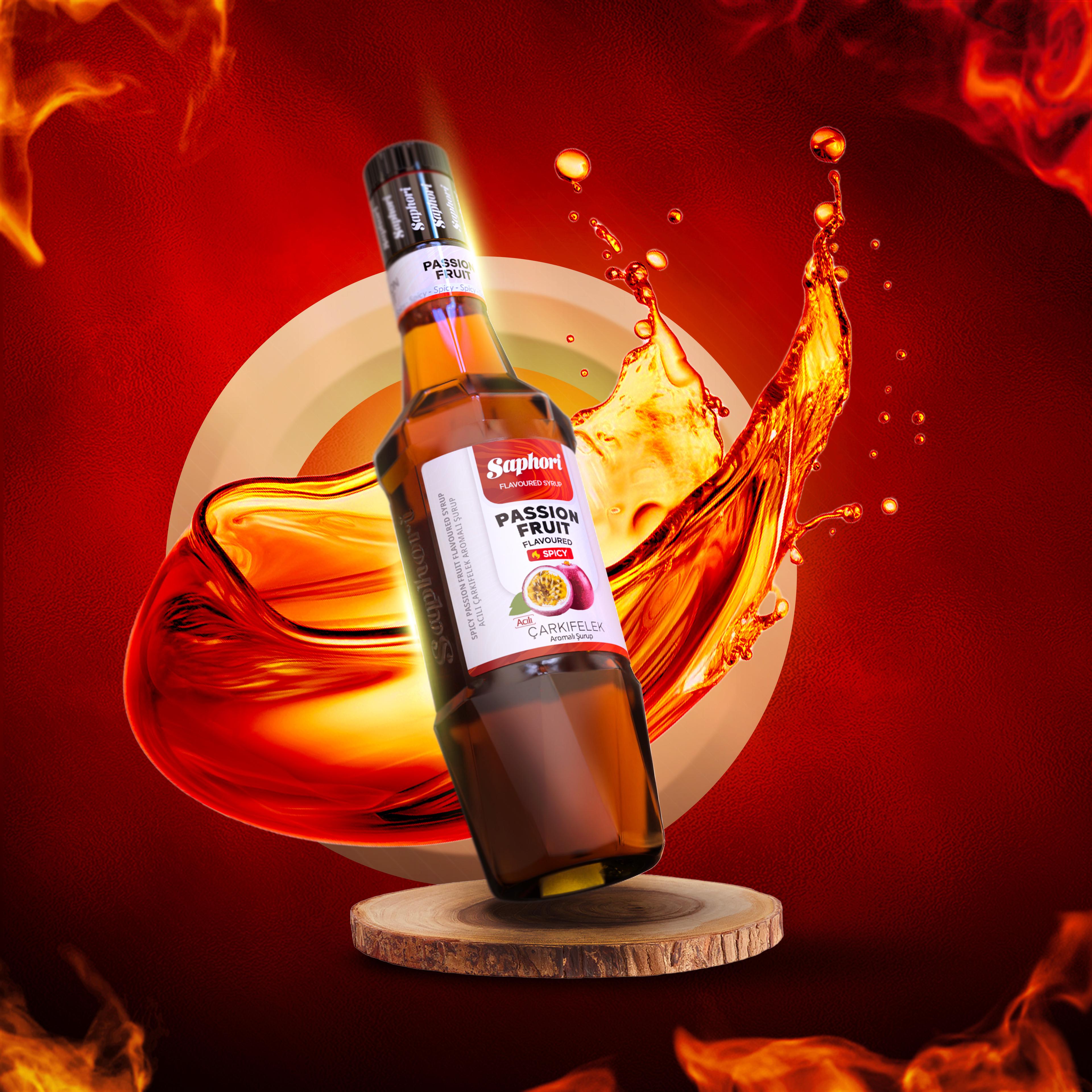 Saphori Acılı Çarkıfelek Kokteyl Şurubu 700 ML