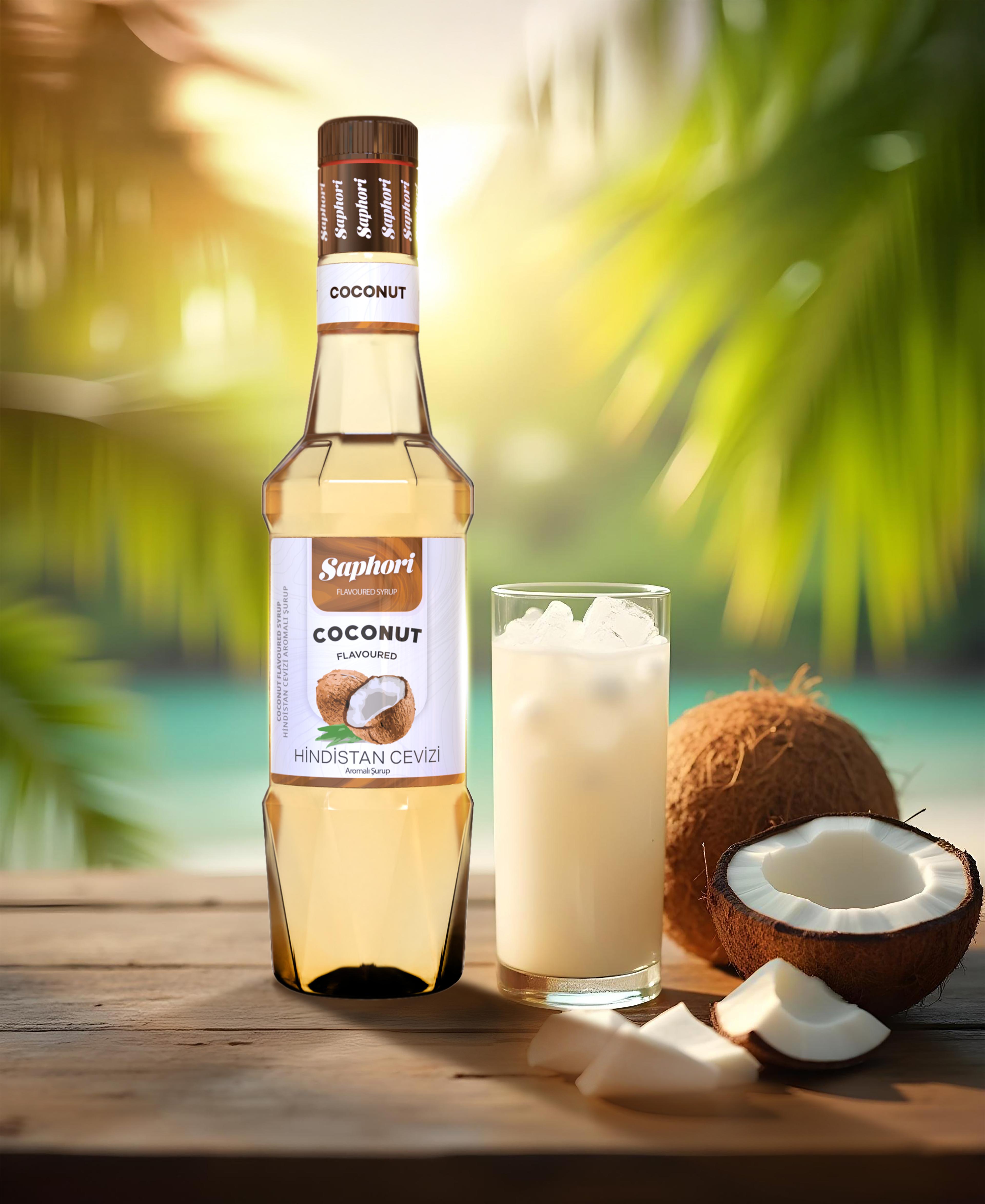 Saphori Hindistan Cevizi (Coconut) Aromalı Kokteyl Şurubu 700 ML