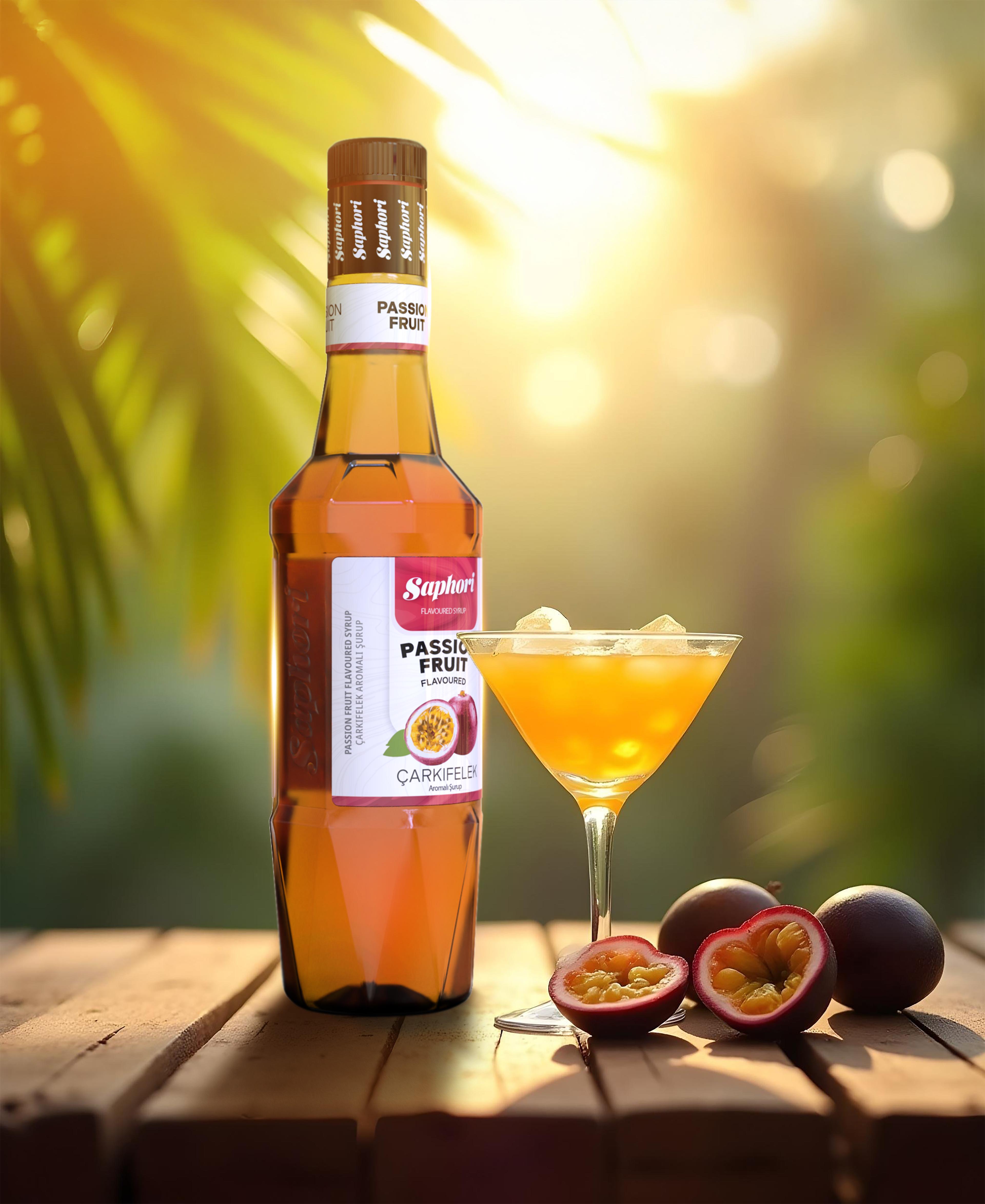 Saphori Passion Fruit Flavored Cocktail Syrup