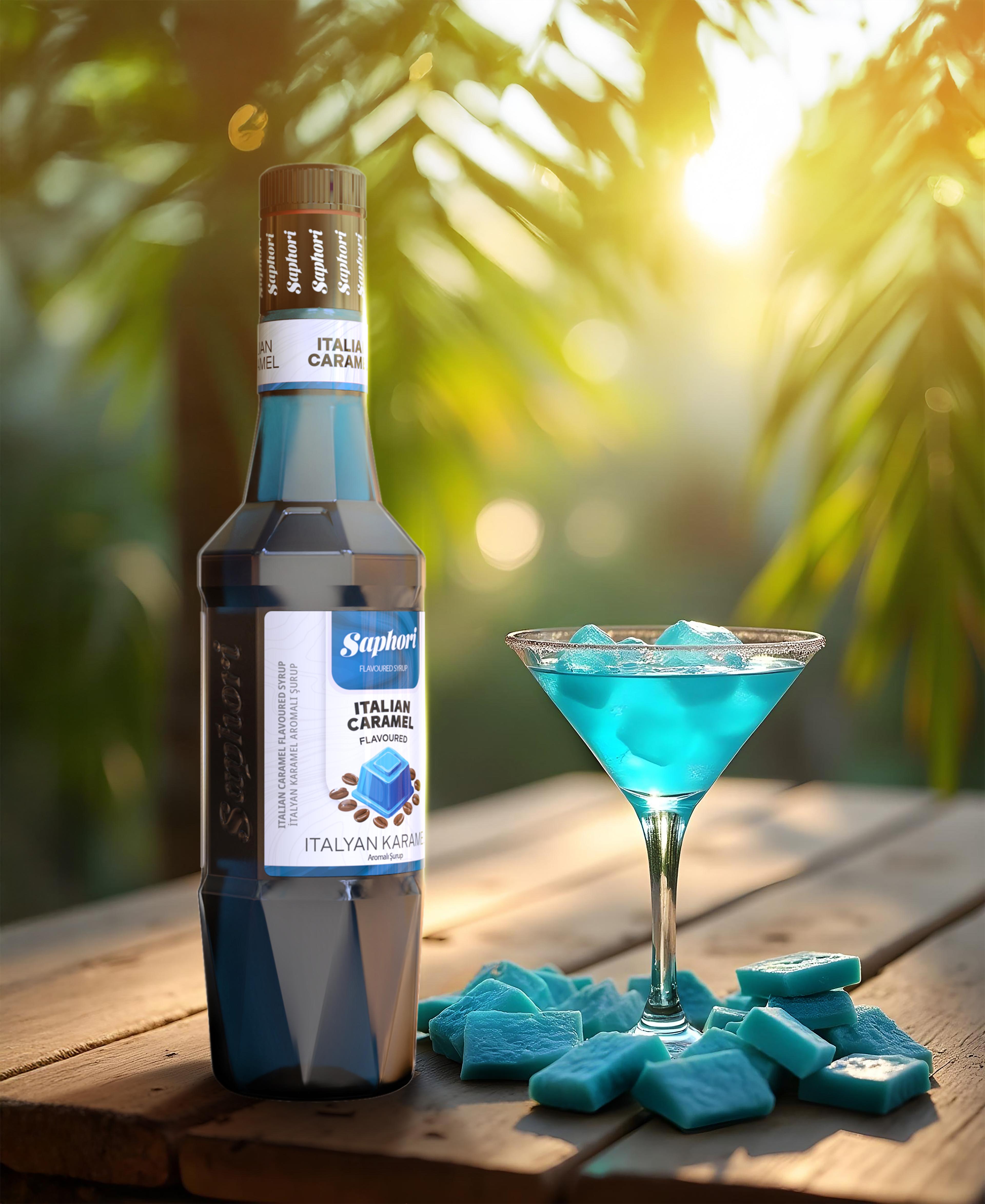 Saphori İtalyan Karamel Aromalı Kokteyl Şurubu 700 ML