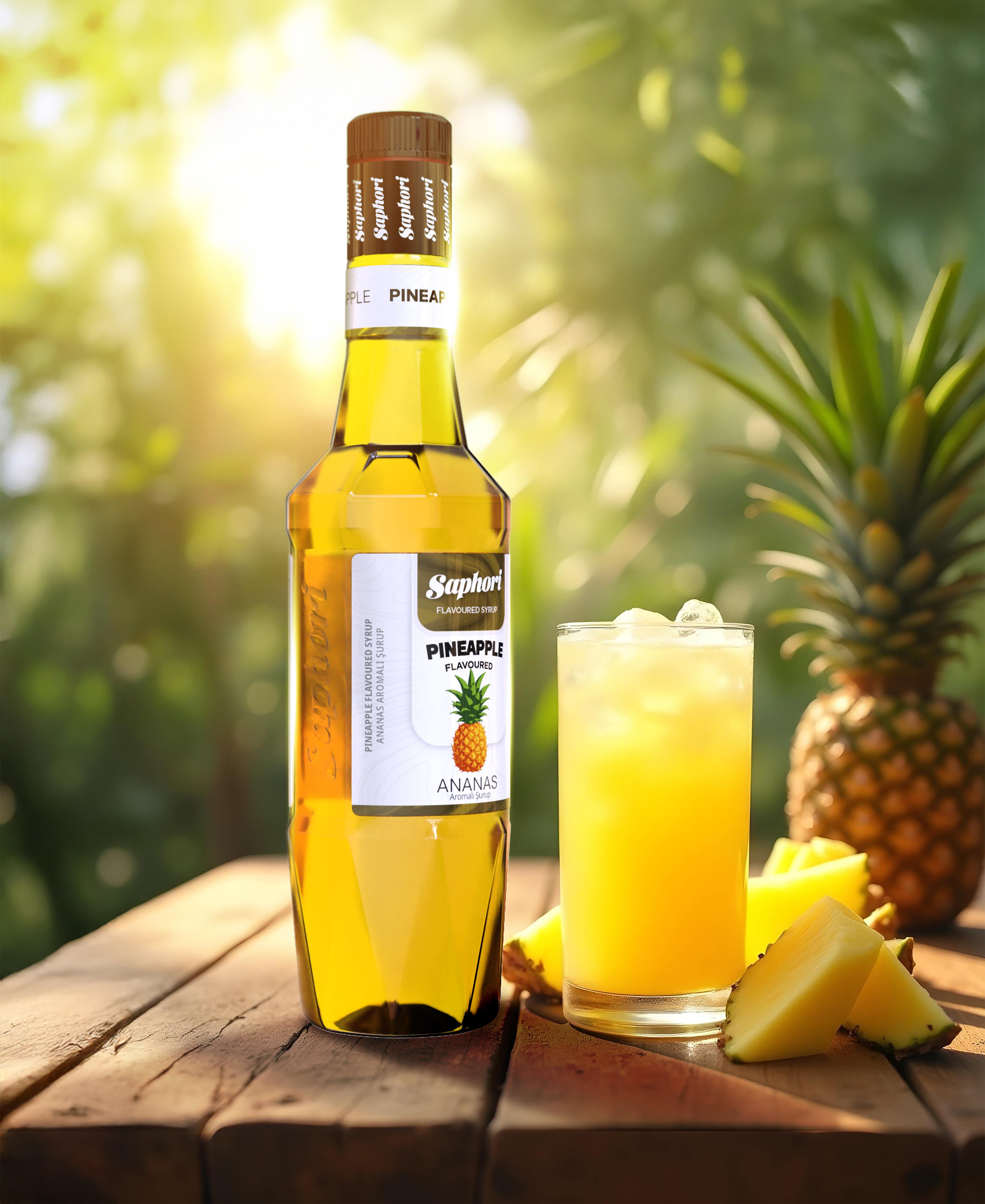 Saphori Ananas Aromalı Kokteyl Şurubu 700 ML