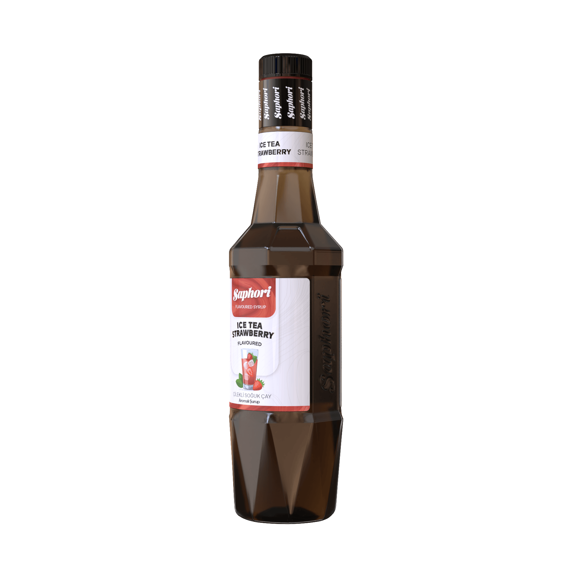 Saphori Ice Tea Çilek Aromalı Kokteyl Şurubu 700 ML