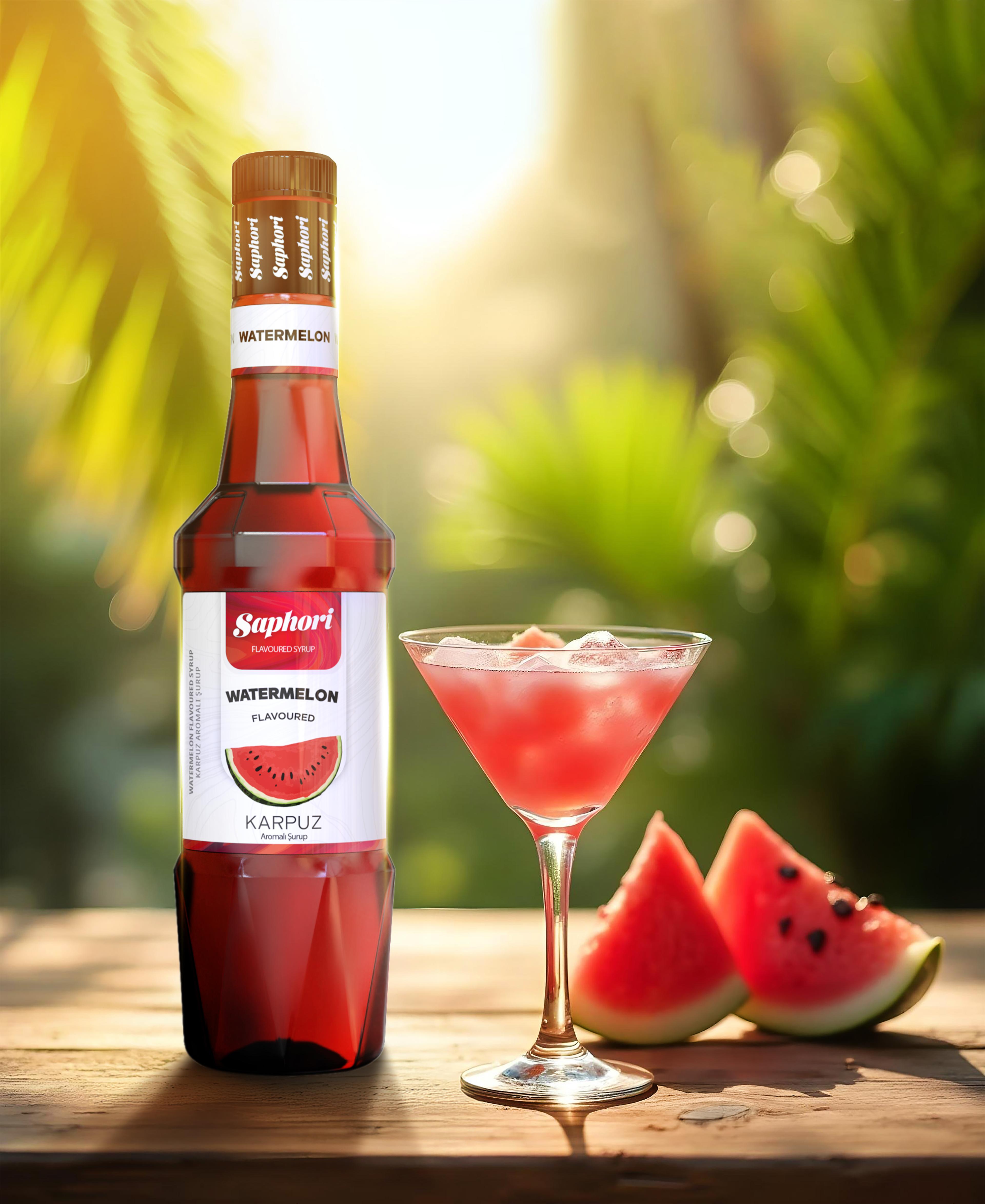 Saphori Karpuz Aromalı Kokteyl Şurubu 700 ML