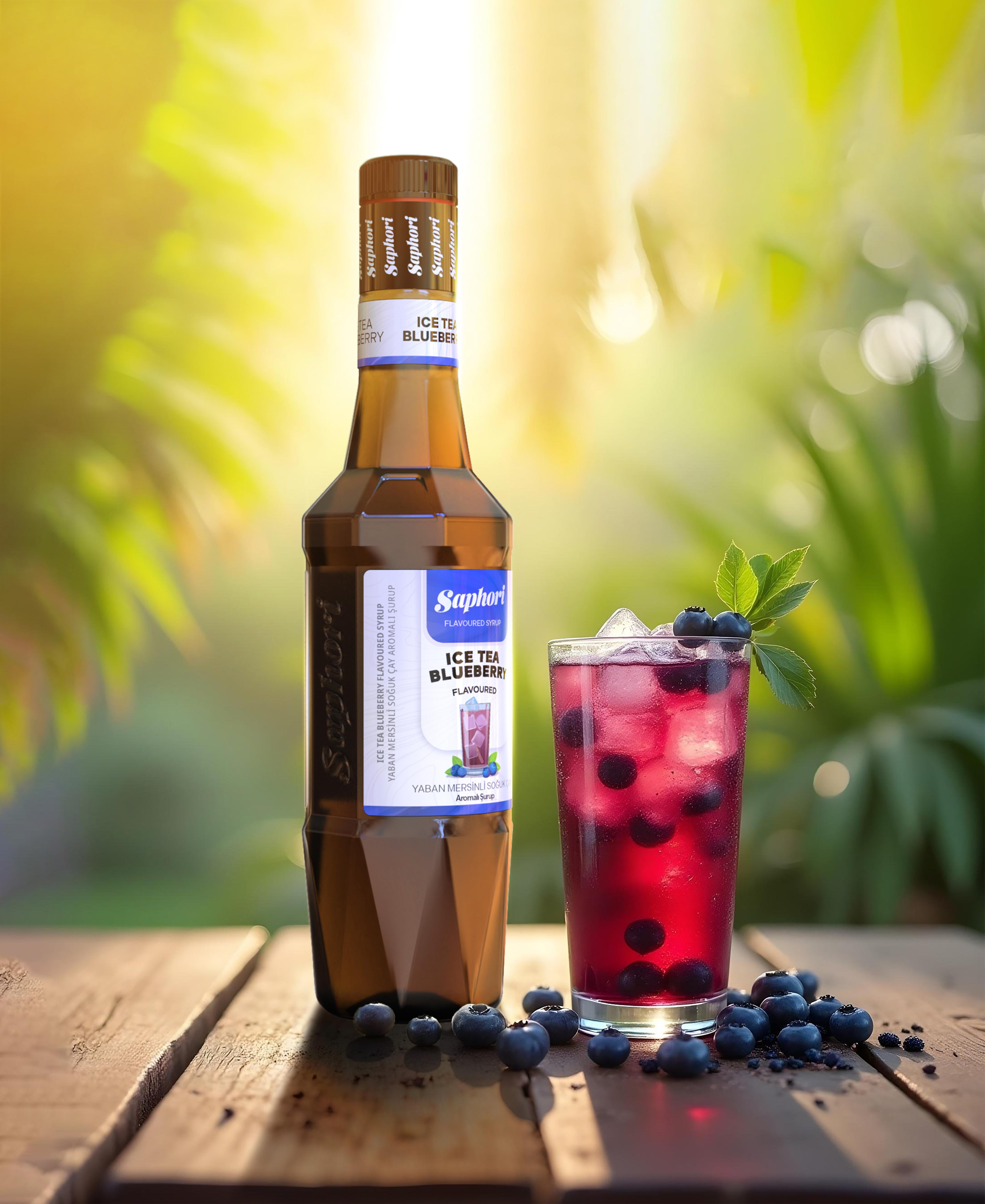 Saphori Ice Tea Yabanmersini Aromalı Kokteyl Şurubu 700 ML
