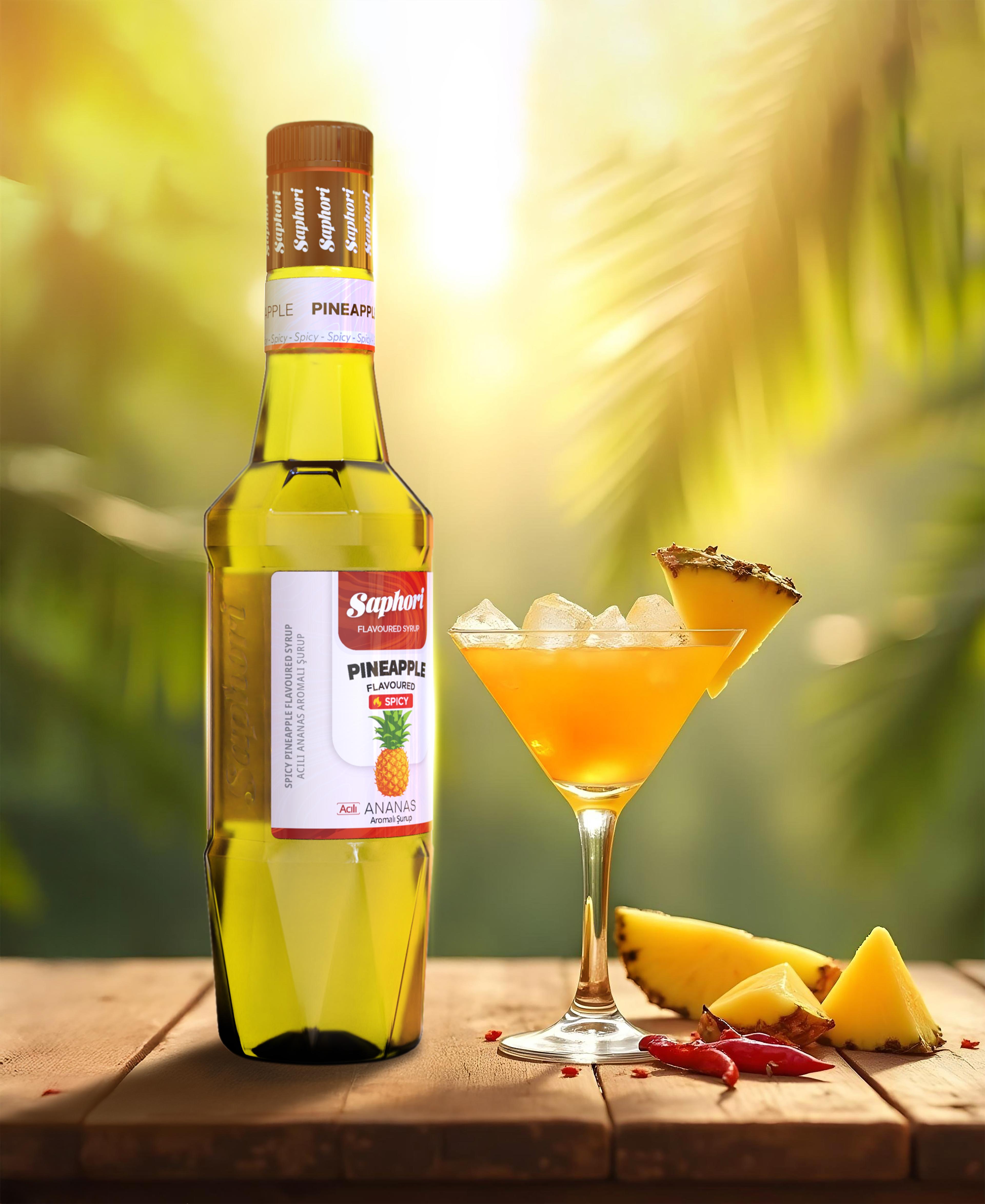 Saphori Spicy Pineapple Cocktail Syrup 700 ML