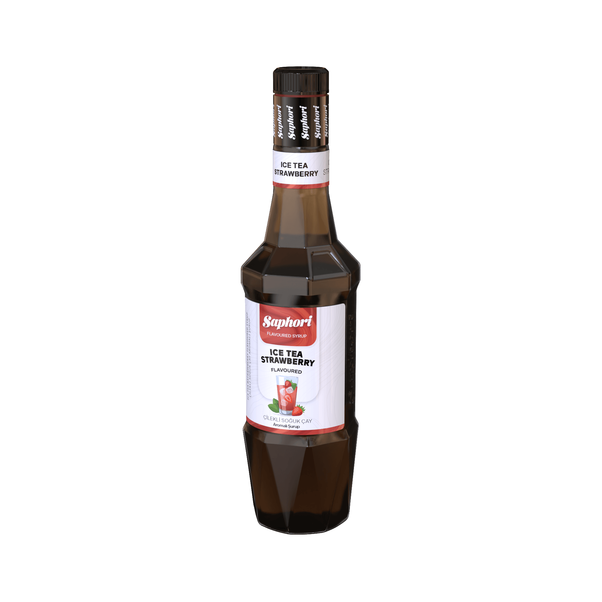 Saphori Ice Tea Çilek Aromalı Kokteyl Şurubu 700 ML