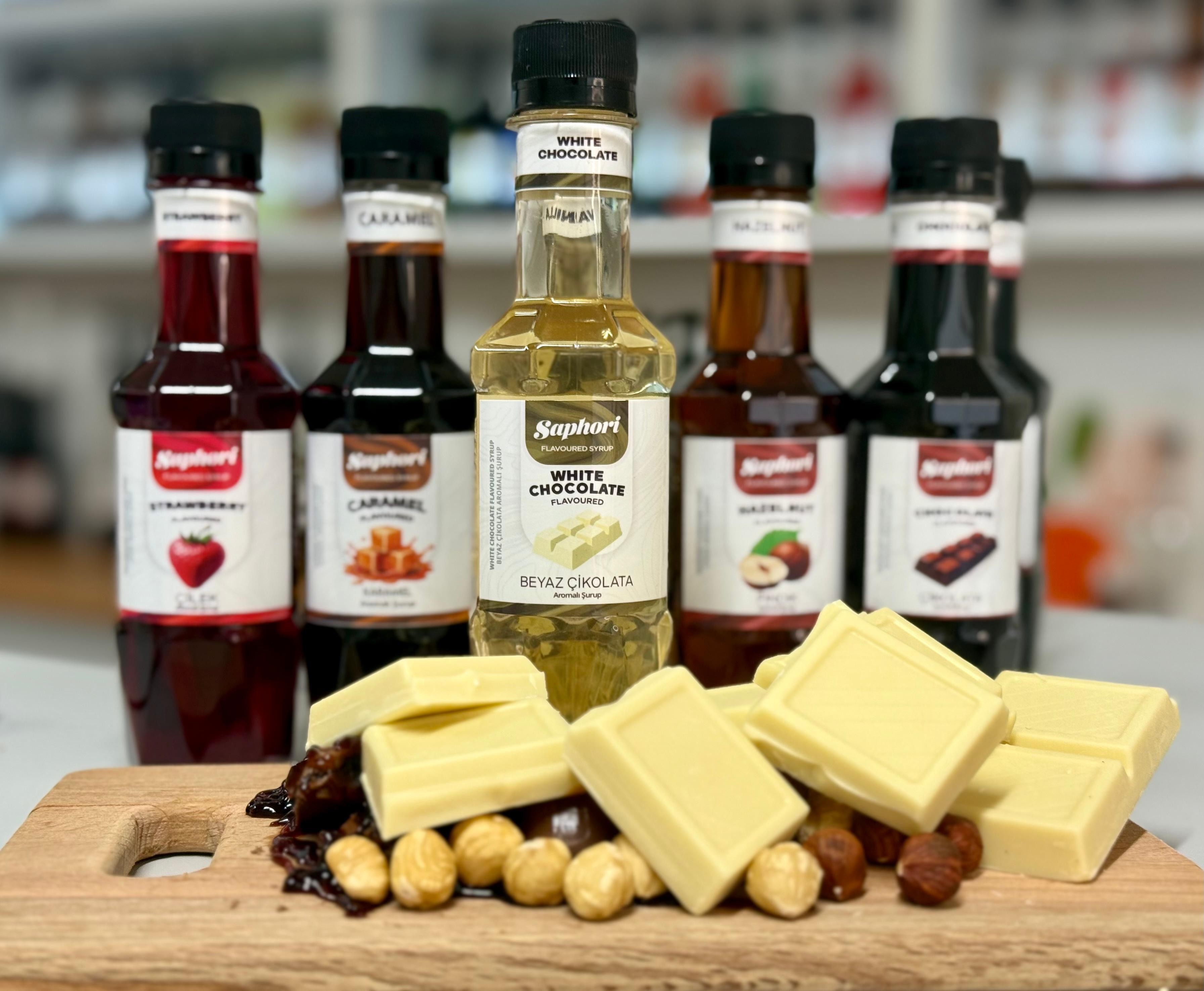 Saphori 6’lı Aromalı Kokteyl Şurubu Kahve Şurubu Seti 6 x 250 ML