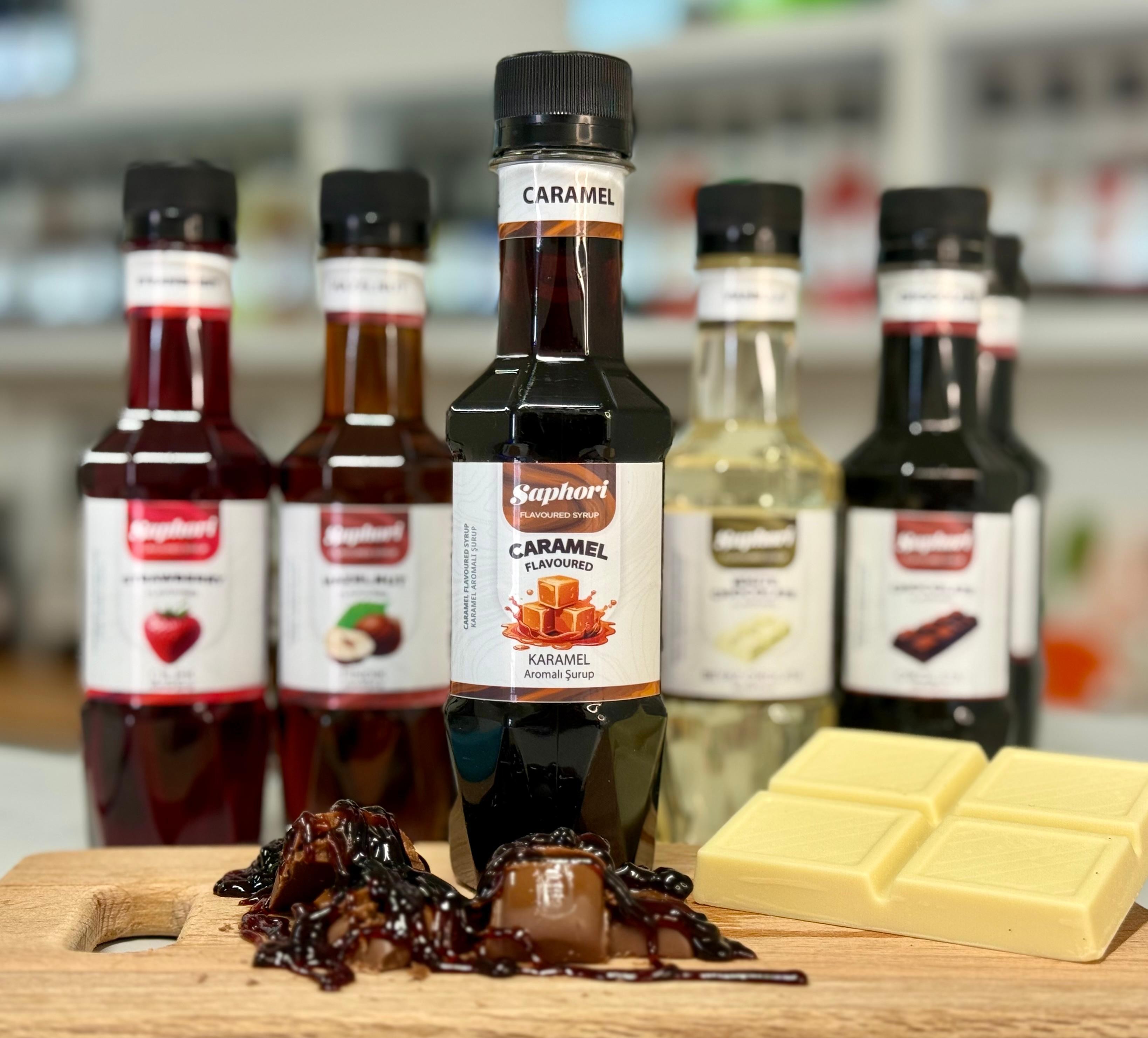 Saphori 6’lı Aromalı Kokteyl Şurubu Kahve Şurubu Seti 6 x 250 ML