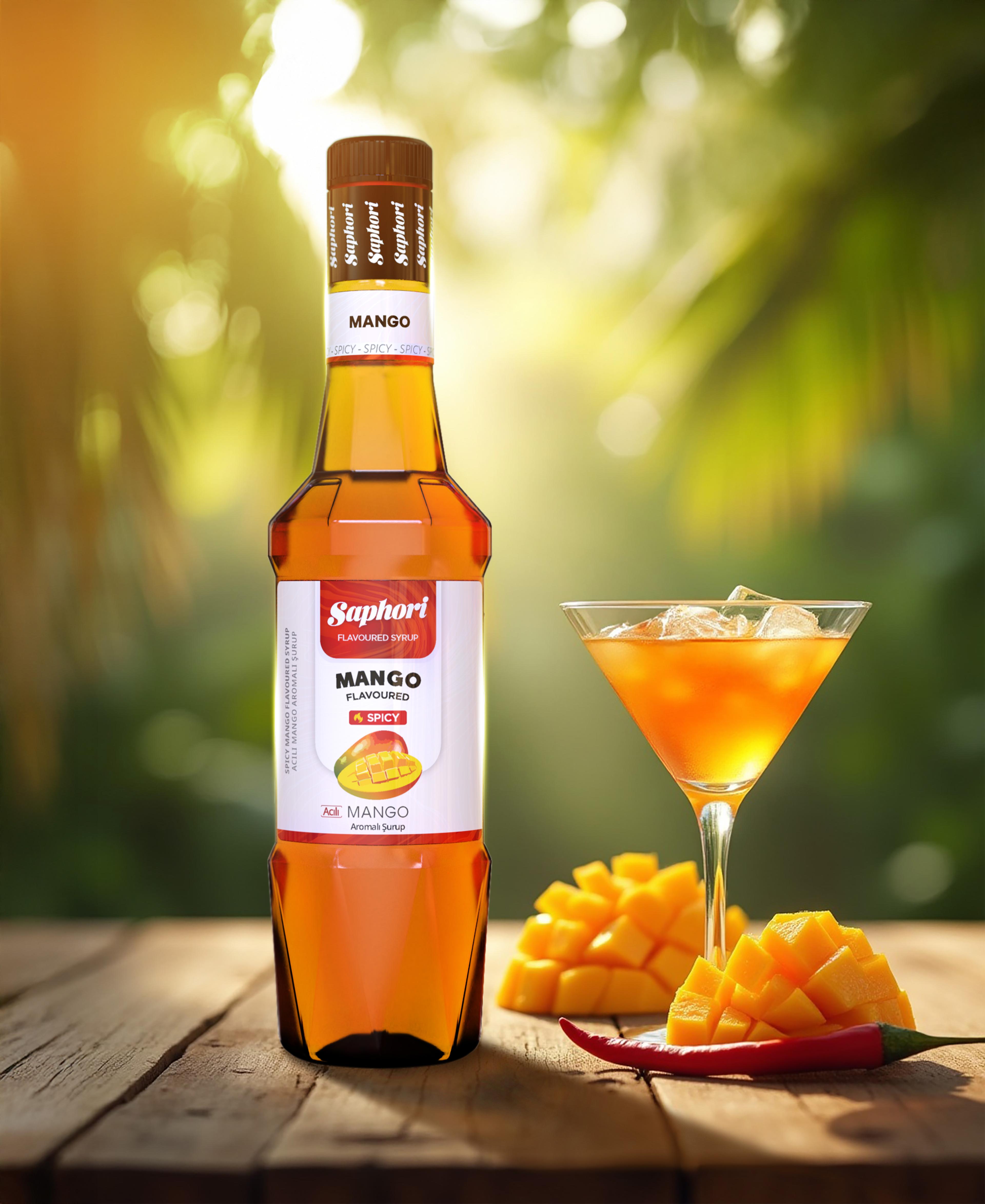 Saphori Spicy Mango Flavored Cocktail Syrup 700 ML