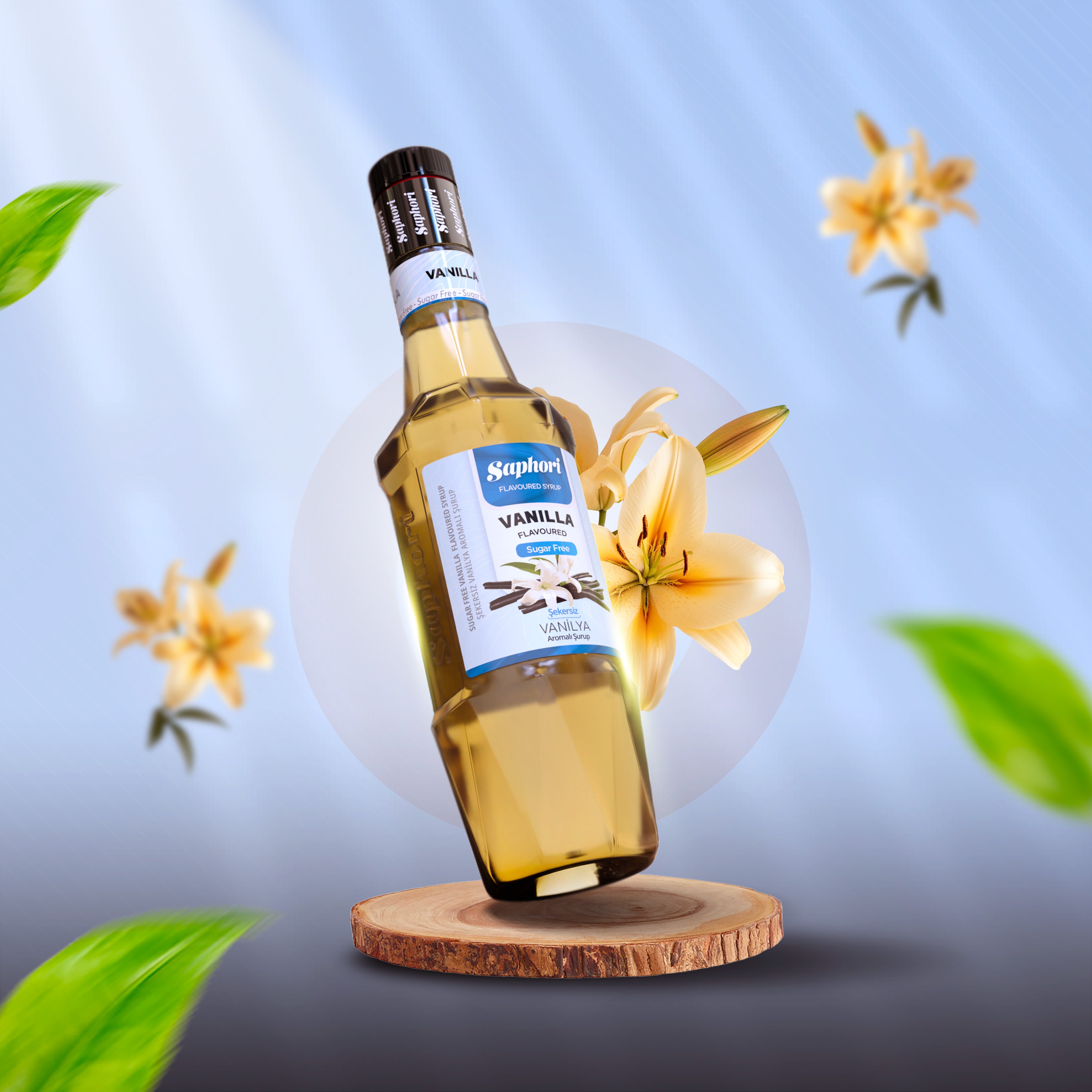Saphori Şekersiz Vanilya Aromalı Kokteyl Şurubu 700 ML