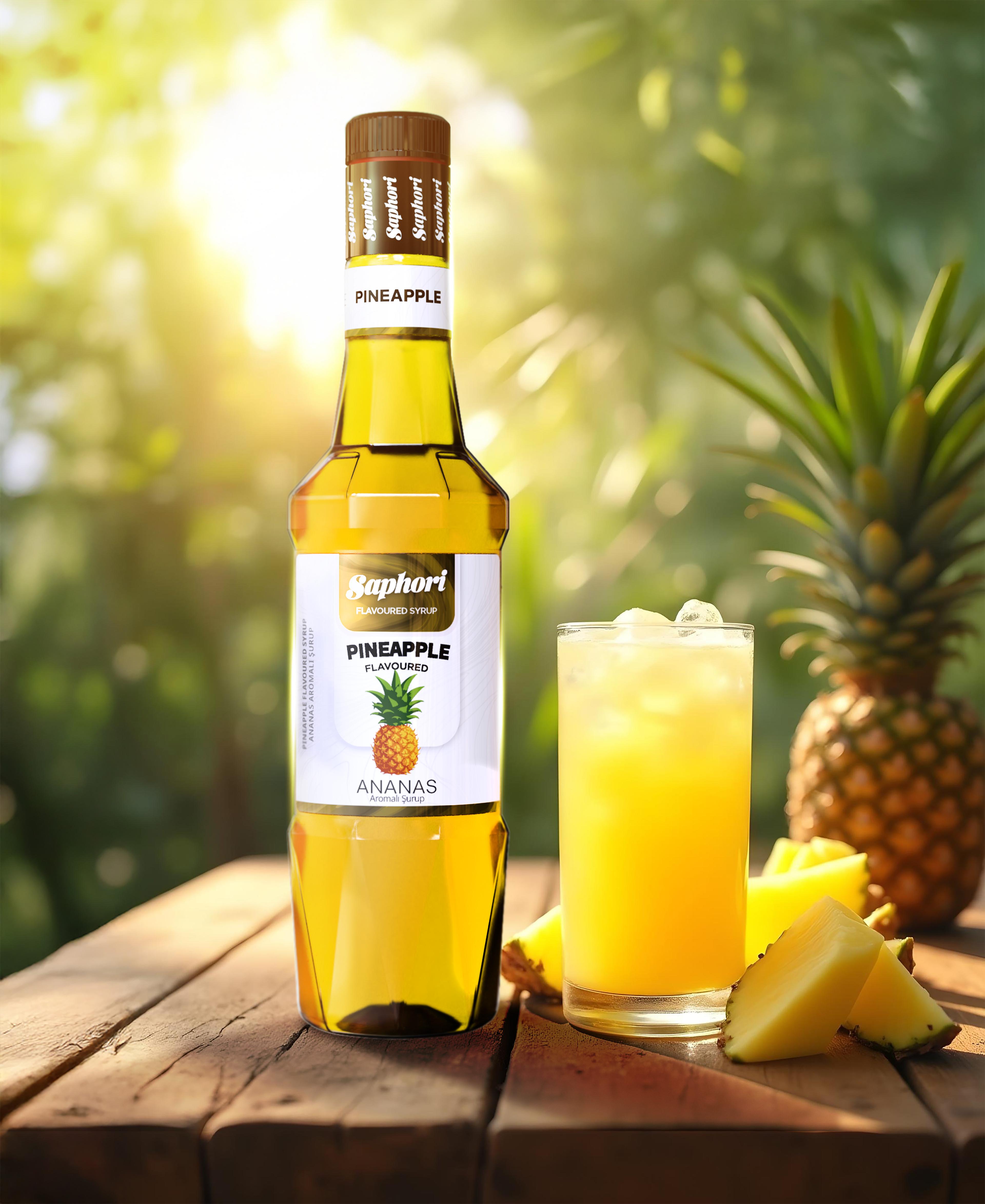 Saphori Ananas Aromalı Kokteyl Şurubu 700 ML